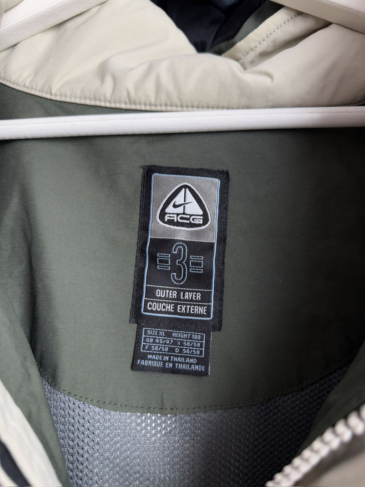 Nike × Nike ACG × Vintage Vintage y2k Nike ACG khaki raincoat jacket XL gorpcore rare Size US XL / EU 56 / 4 - 6 Thumbnail