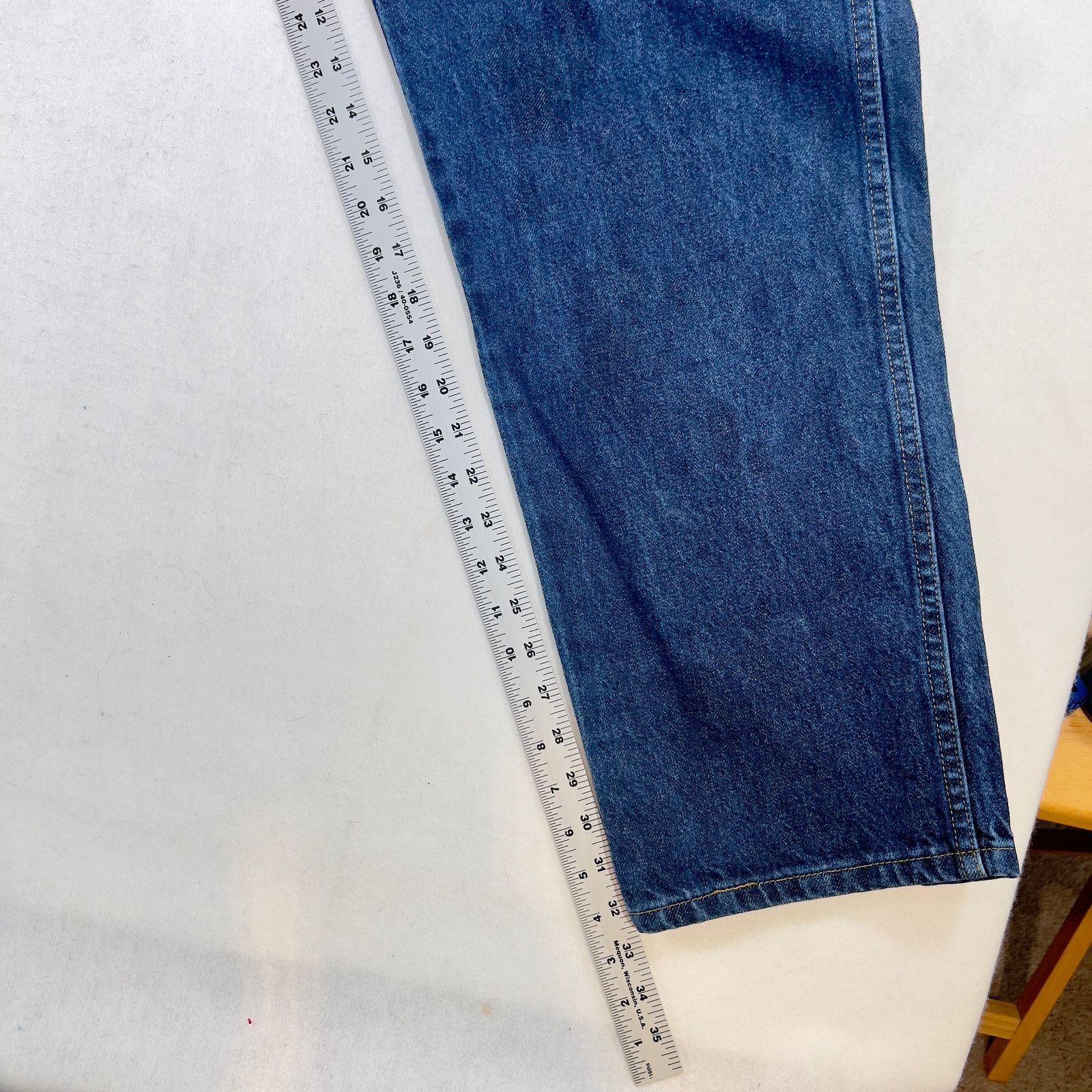 Wrangler Wrangler Jeans Mens W40 x L32 Dark Wash Blue Style # 96501MR Size US 40 / EU 56 - 6 Thumbnail