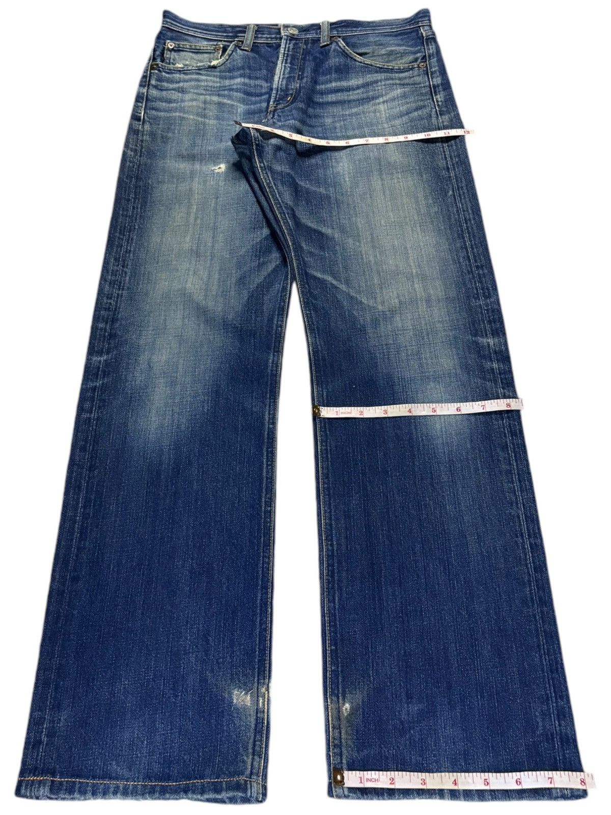 Paul Smith Vintage Paul Smith Mud Wash Distressed Loose Jeans Size US 31 - 16 Thumbnail