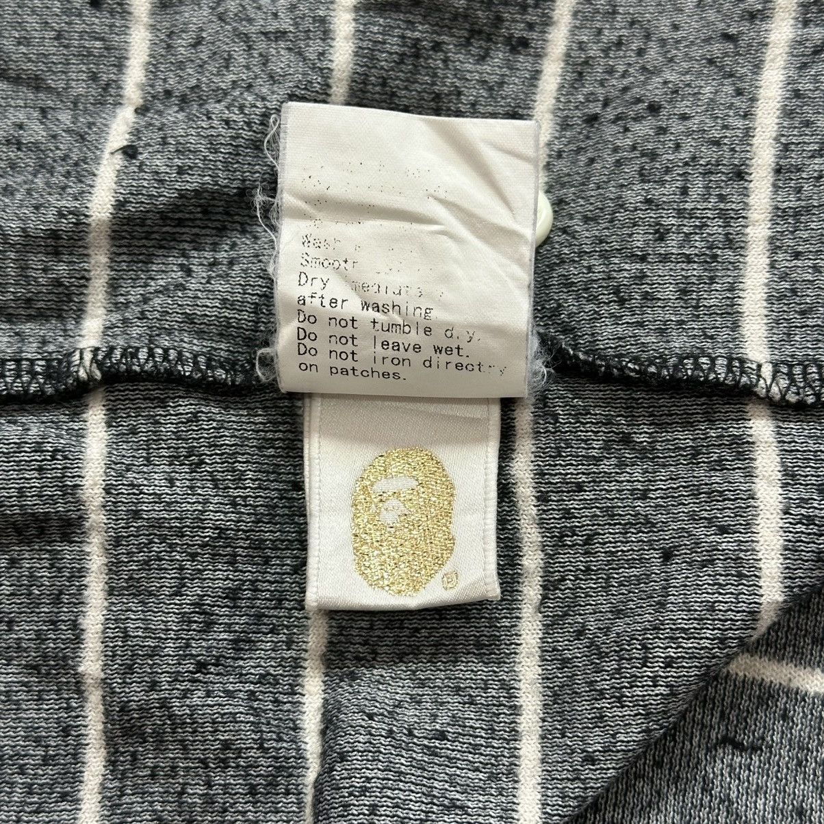 Bape BAPE A Bathing Ape Striped Polo Shirt Japan Texture Pique Size US M / EU 48-50 / 2 - 9 Thumbnail