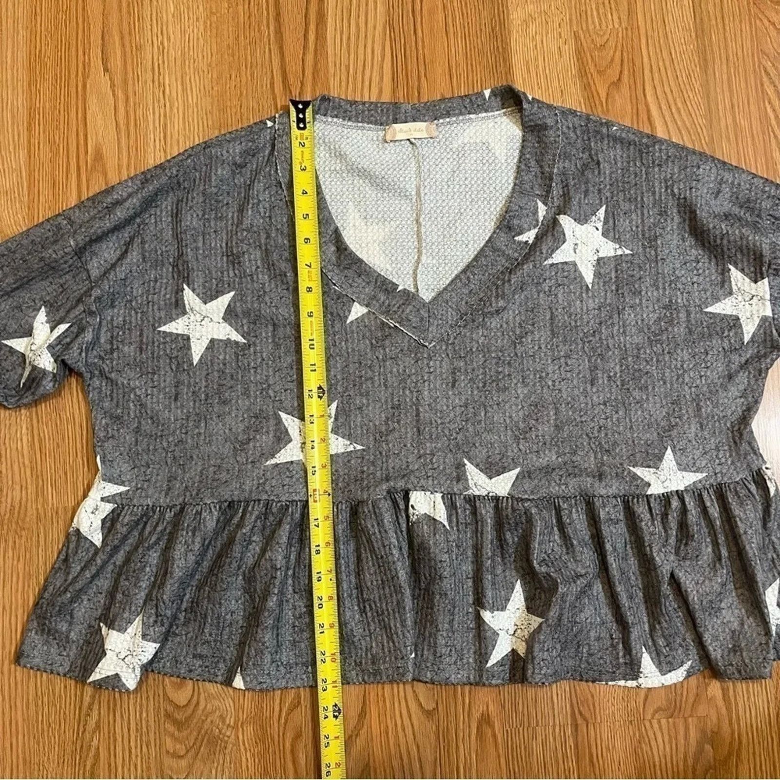 Other NWT Altar'd State Womens Gray Long Sleeve Shirt Sz M Size M / US 6-8 / IT 42-44 - 7 Thumbnail