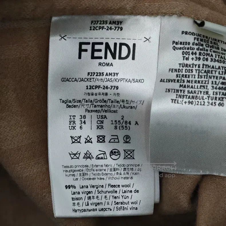 Fendi Fendi Loose lapel solid-color single-breasted mid-length l Size XS / US 0-2 / IT 36-38 - 4 Thumbnail