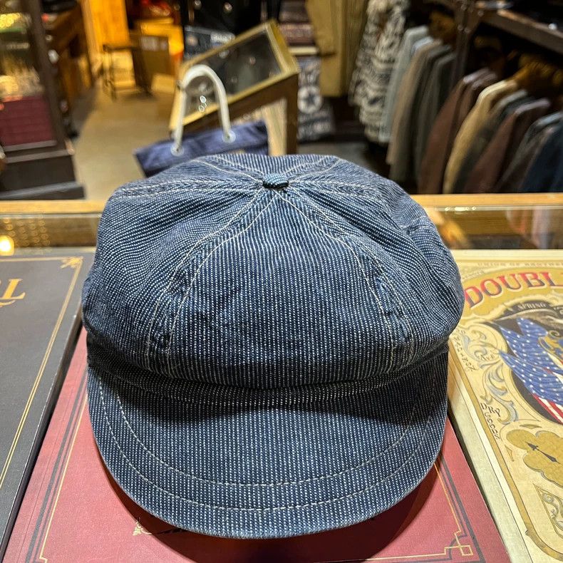 RRL Ralph Lauren RRL Indigo Sashiko Cap - dmc Size ONE SIZE - 1 Thumbnail