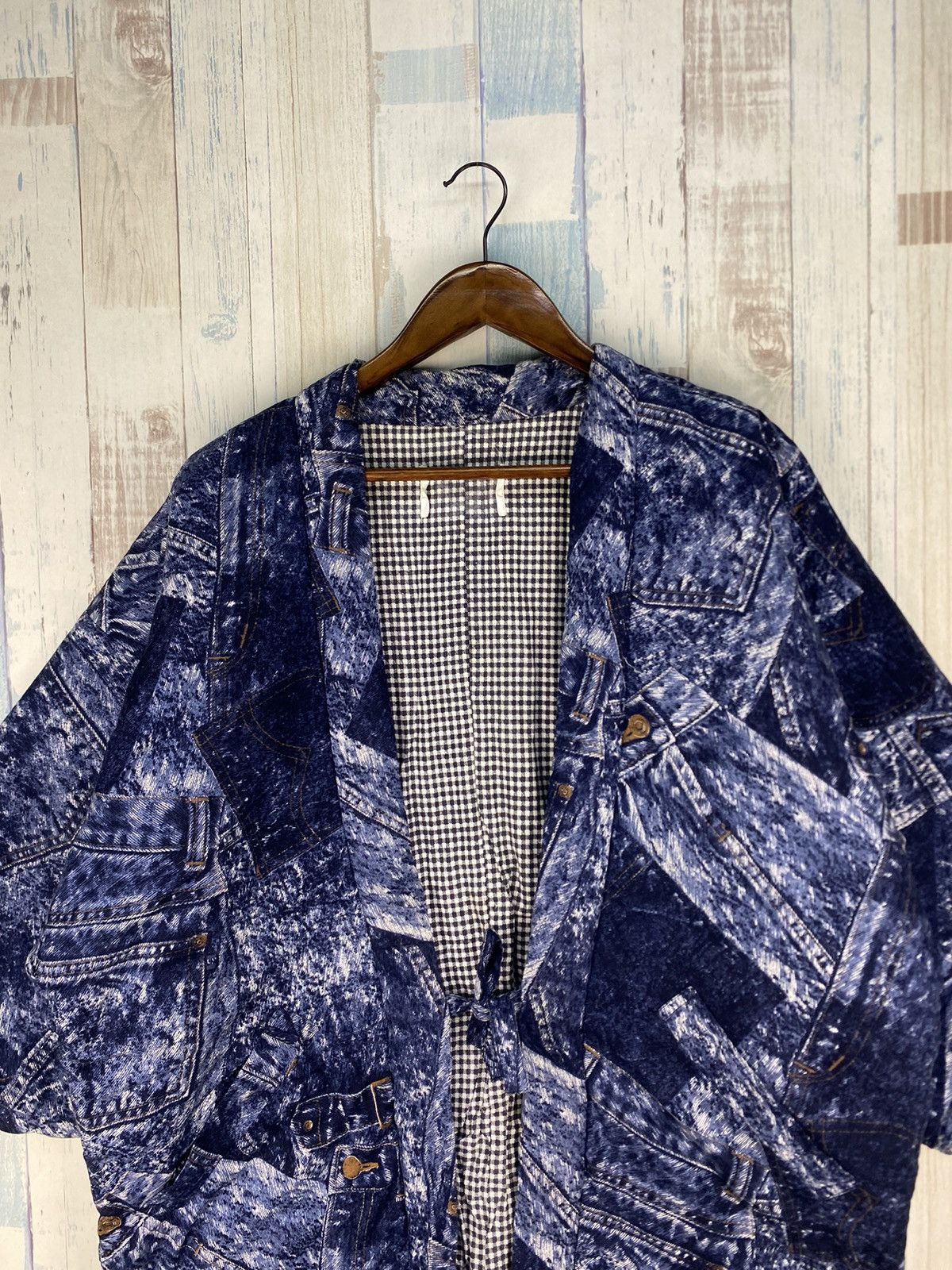 Japanese Brand × Vintage Vintage Kimono Denim Printed Size US M / EU 48-50 / 2 - 4 Thumbnail