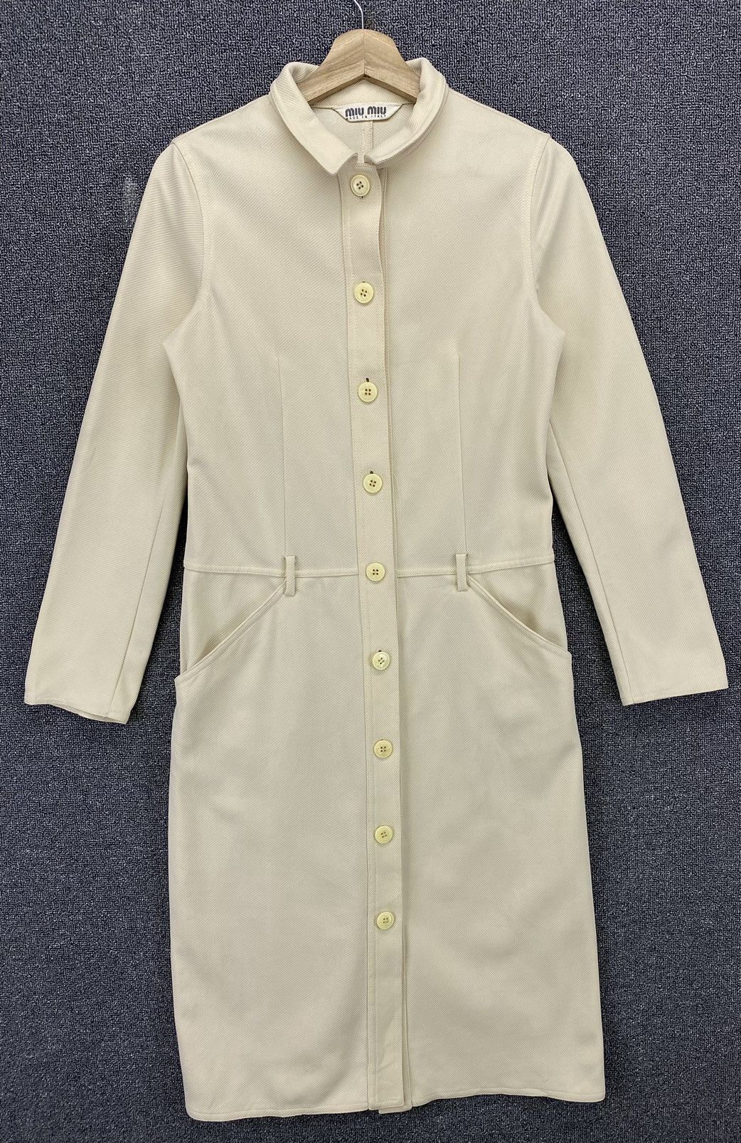 Miu Miu × Prada Vintage Miu Miu Prada Button Up Long Coat Jacket Size M / US 6-8 / IT 42-44 - 3 Thumbnail