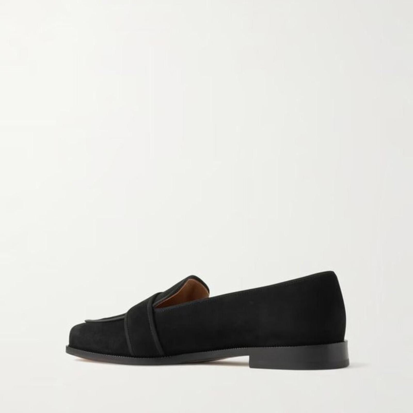 Aquazzura NWT Aquazzura Martin grosgrain-trimmed suede loafers Size US 8 / IT 38 - 7 Thumbnail