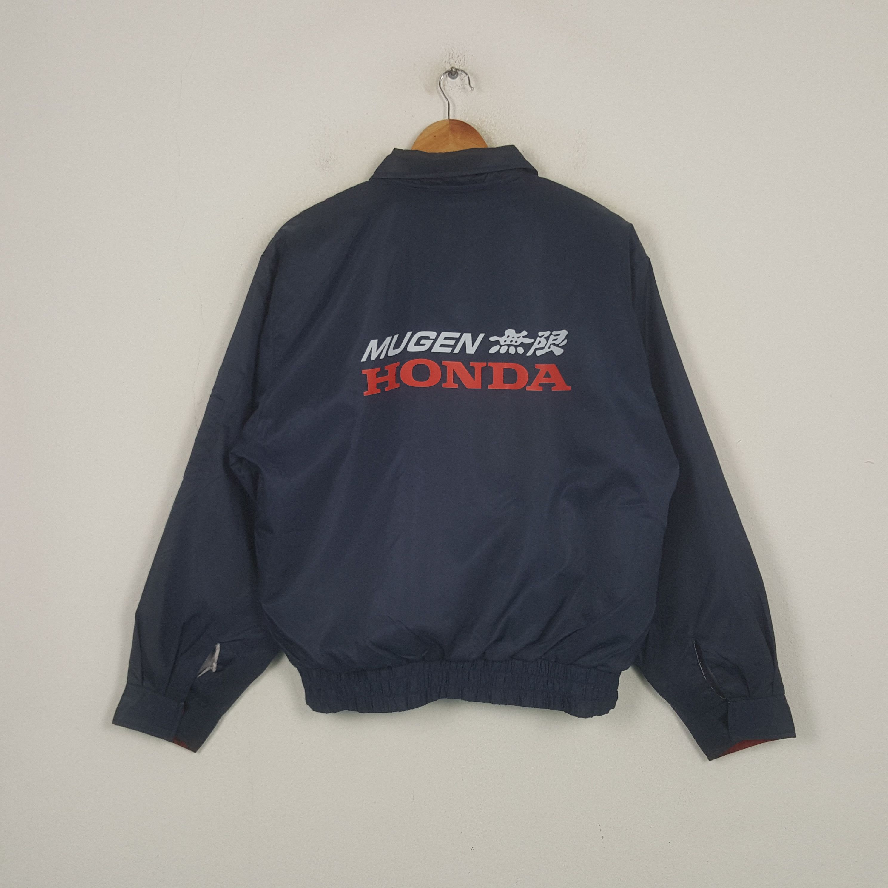 Honda Vintage Mugen Honda Bridgestone Racing Custom Jacket C300N24 Size US L / EU 52-54 / 3 - 1 Thumbnail