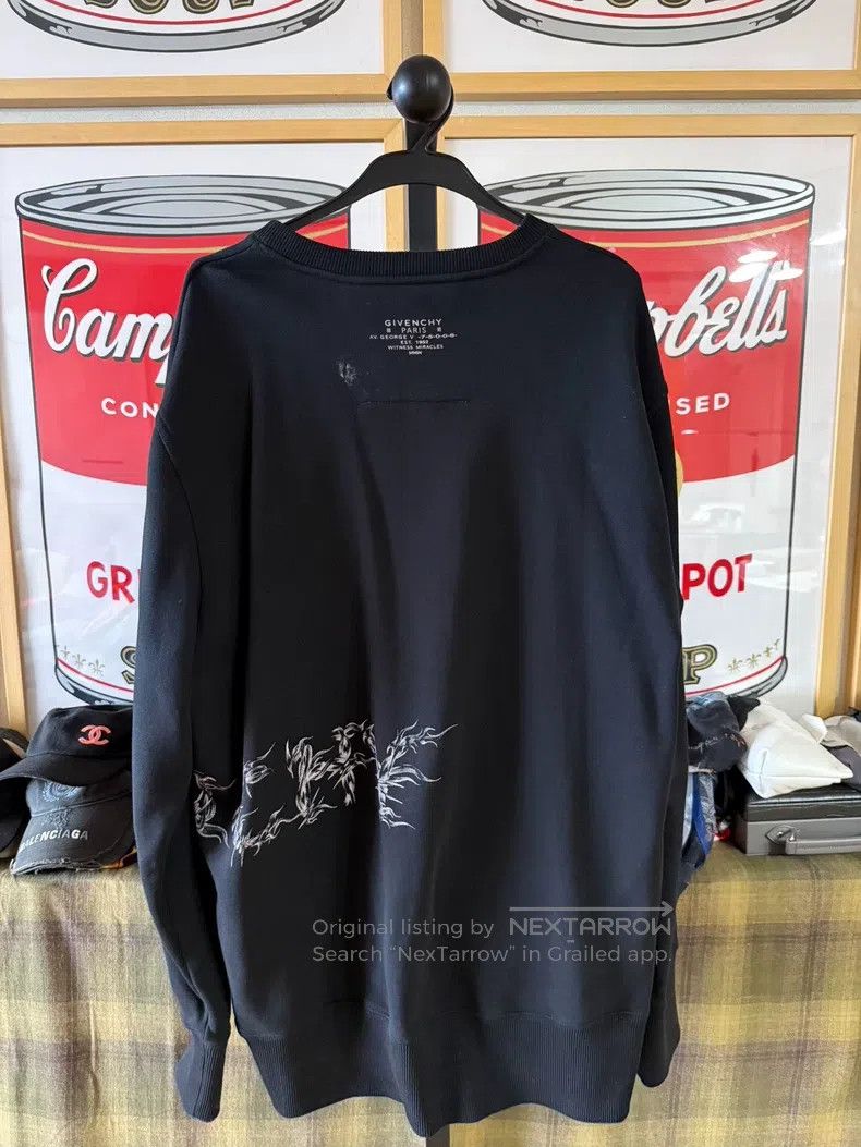 Givenchy Givenchy Black Logo Sweatshirt Size US M / EU 48-50 / 2 - 2 Thumbnail