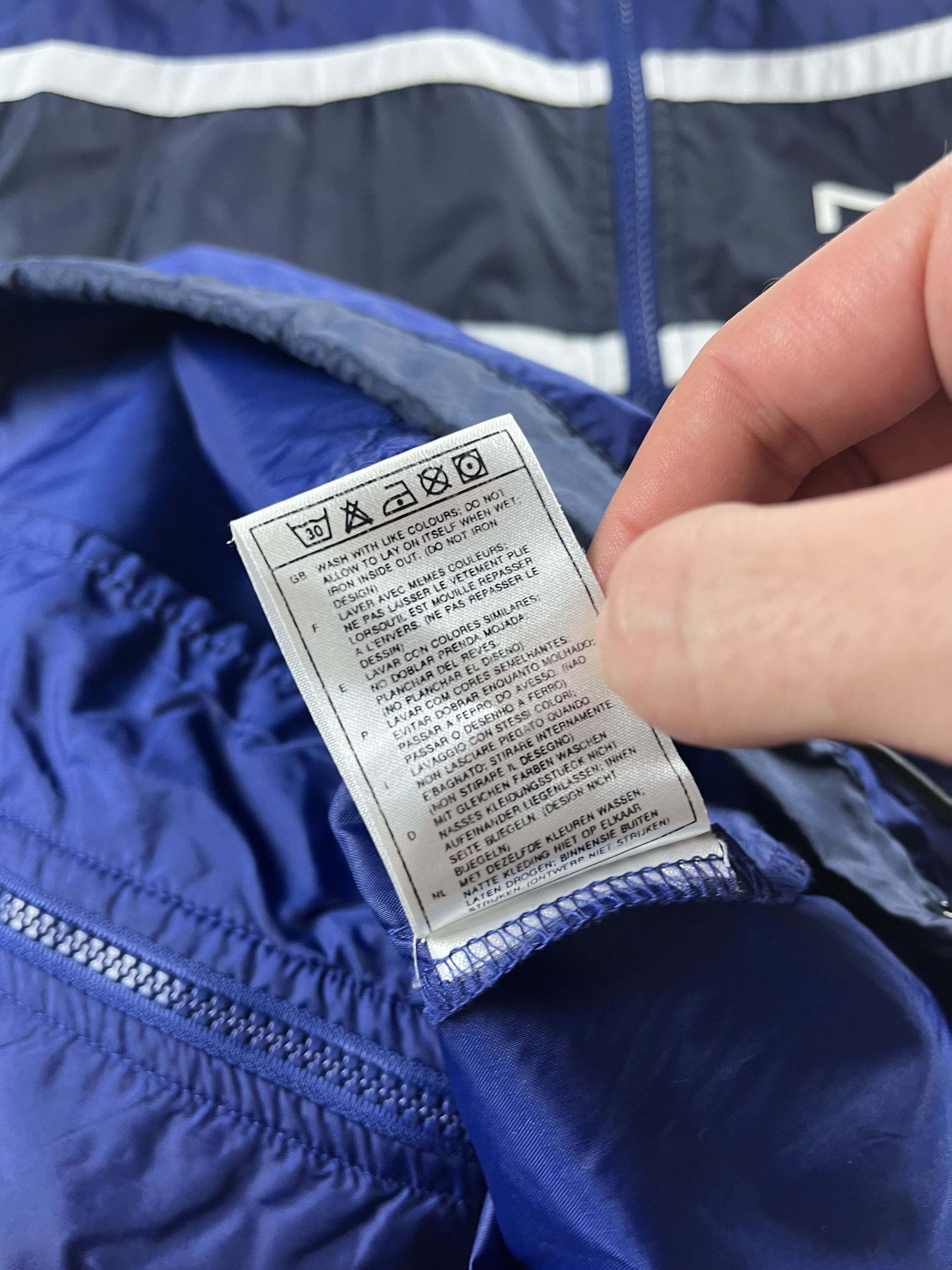 Nike × Vintage 90s Nike Vintage Nylon Track Jacket Size US XL / EU 56 / 4 - 8 Thumbnail