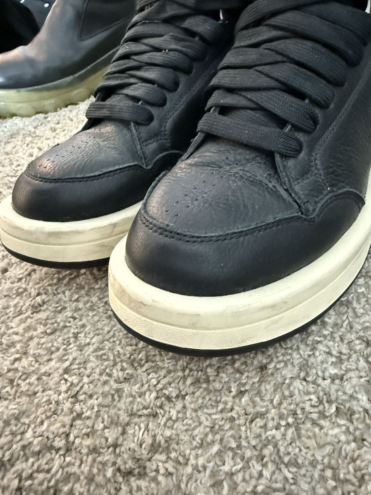 Converse × Rick Owens Drkshdw TURBOWPN OG Black/white Size US 9.5 / EU 42-43 - 10 Thumbnail