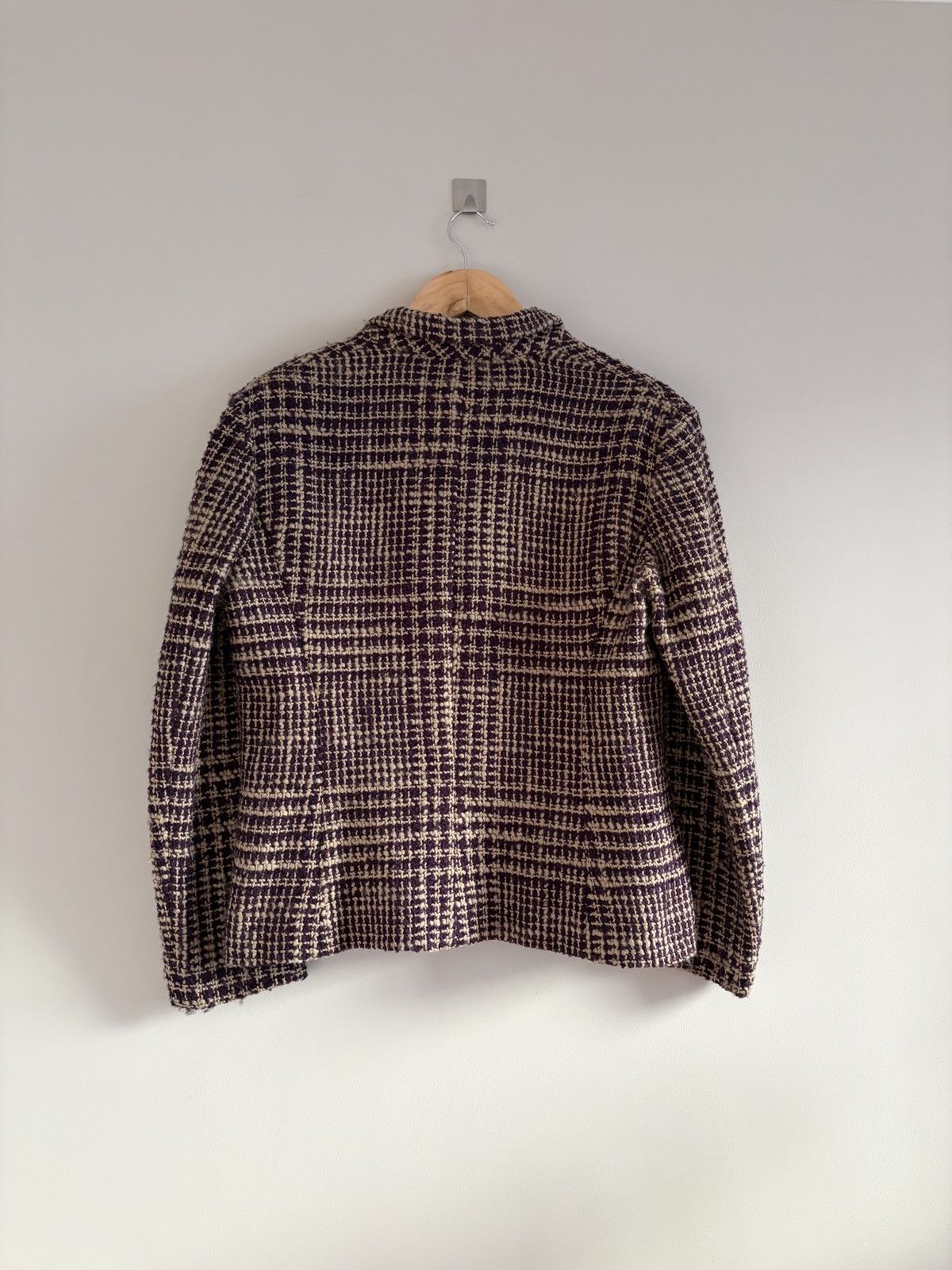 Gianfranco Ferre Gianfranco Ferré Studio Cropped Wool Tweed Blazer Size L / US 10 / IT 46 - 6 Thumbnail