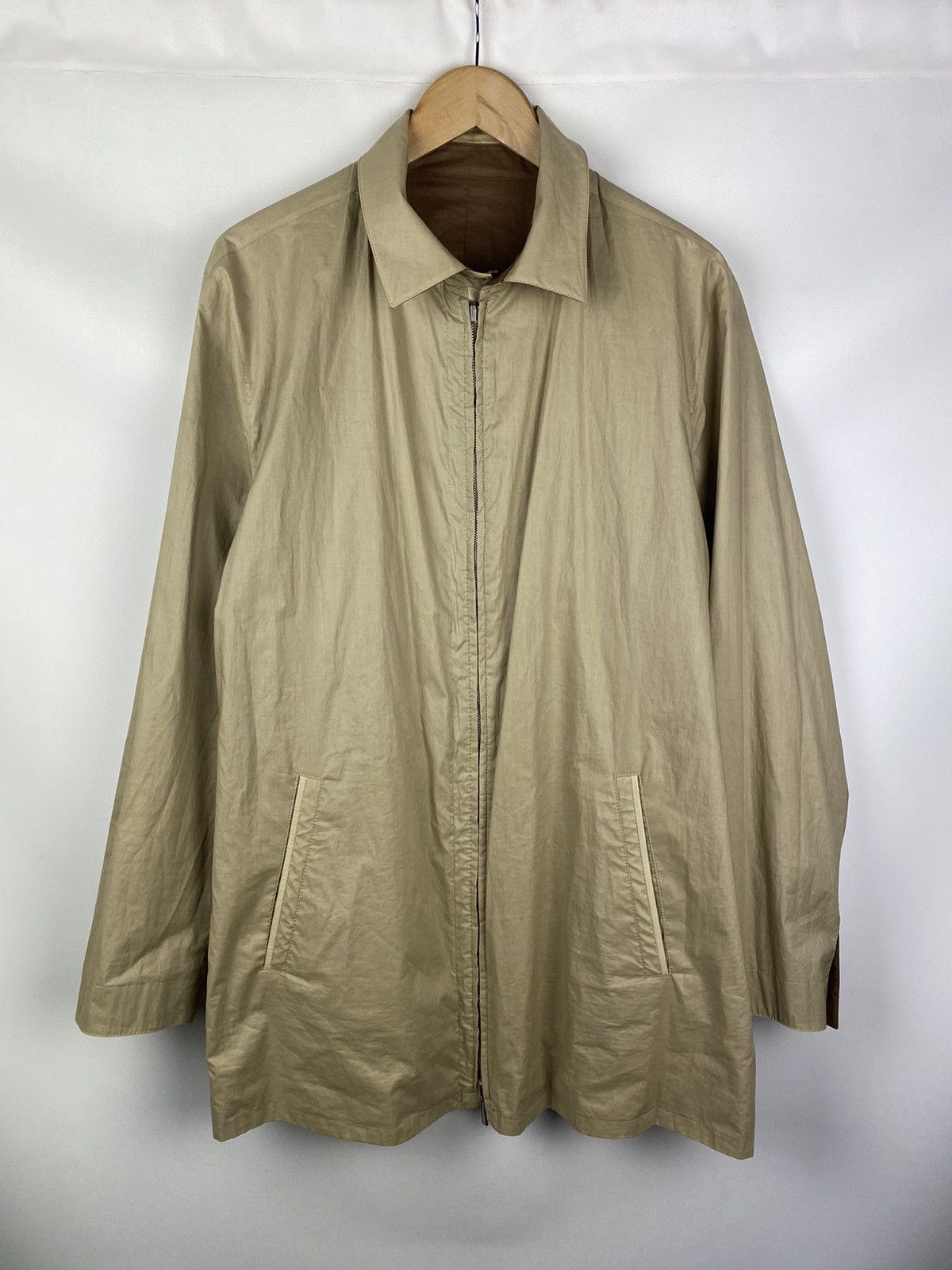 Ermenegildo Zegna Ermenegildo Zegna reversible trench coat leather details Size US L / EU 52-54 / 3 - 10 Thumbnail