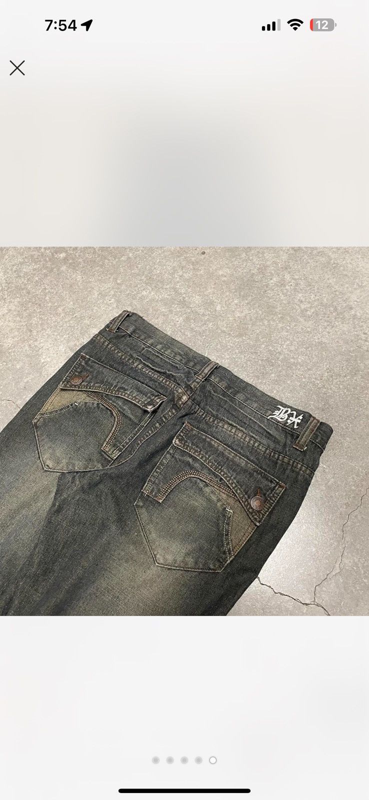 Vintage Skater Grunge Faded Jeans Size US 32 / EU 48 - 5 Thumbnail