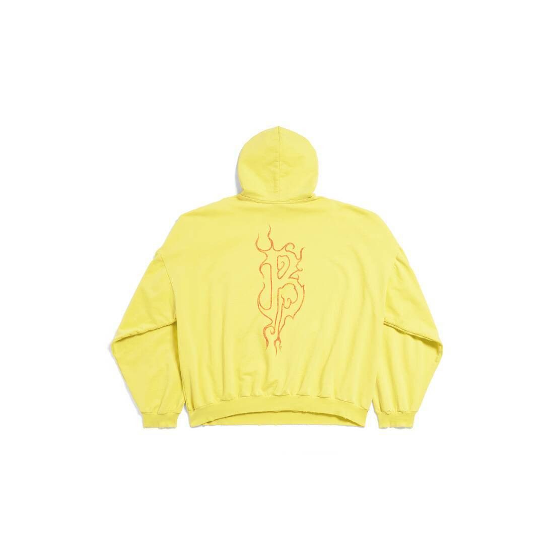Balenciaga o1la1rc1a0725 Darkwave Round Hoodie Oversized in Yellow Size US S / EU 44-46 / 1 - 2 Thumbnail