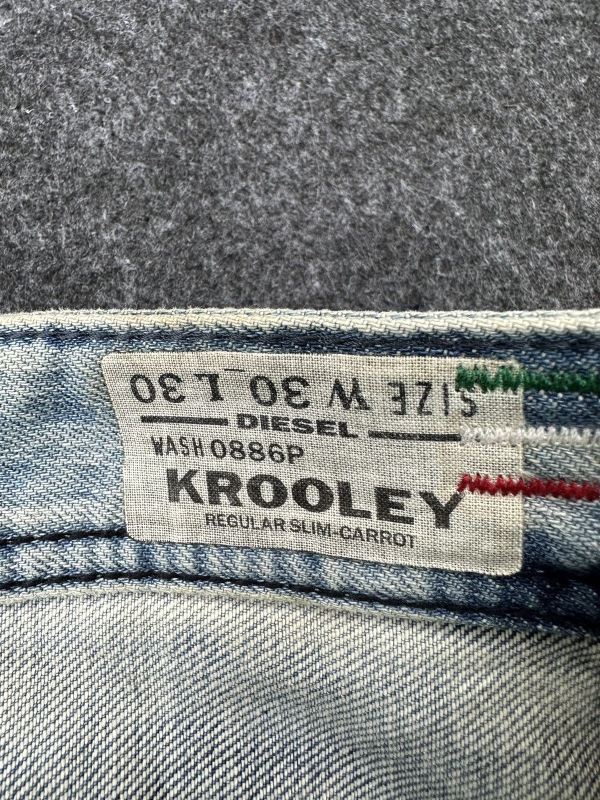 Beauty Beast × Diesel Diesel Italy Krooley Acid Design Regular Slim Denim D38 Size US 30 / EU 46 - 14 Thumbnail