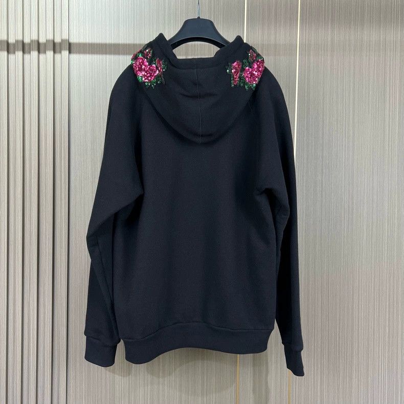 Gucci Gucci Sequin tiger head embroidered hoodie 2502-Nextarrow Size US S / EU 44-46 / 1 - 2 Thumbnail