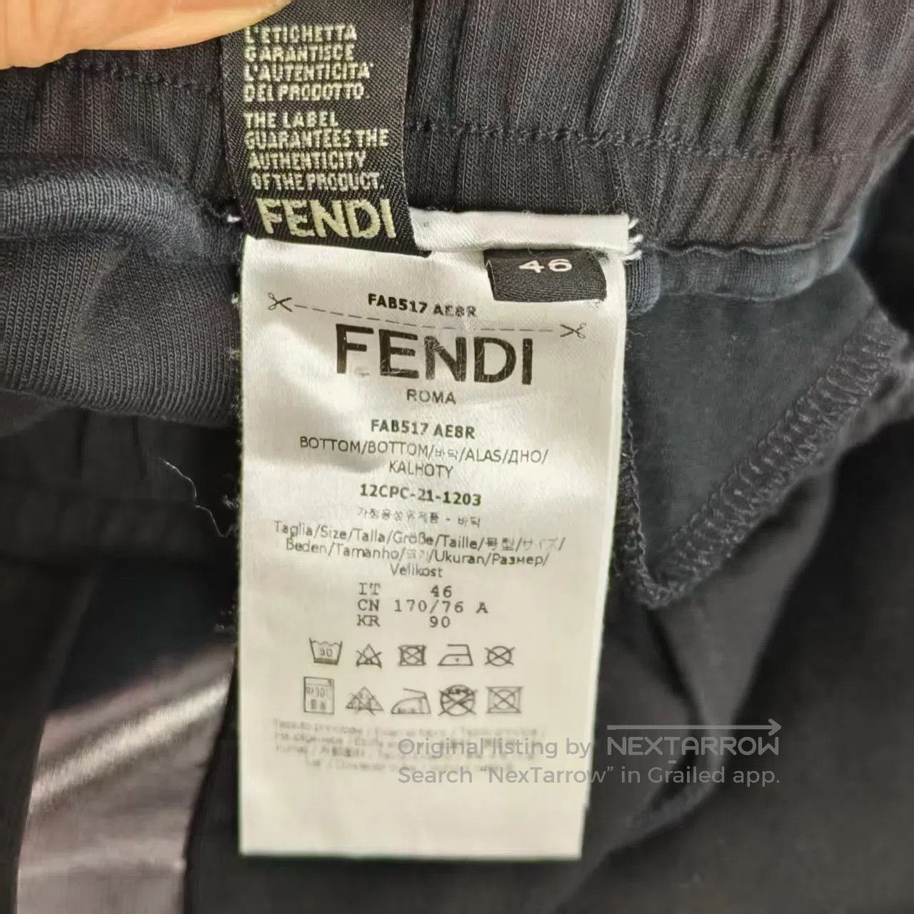 Fendi FENDI Side Letter Logo Pants| Size US 30 / EU 46 - 6 Thumbnail