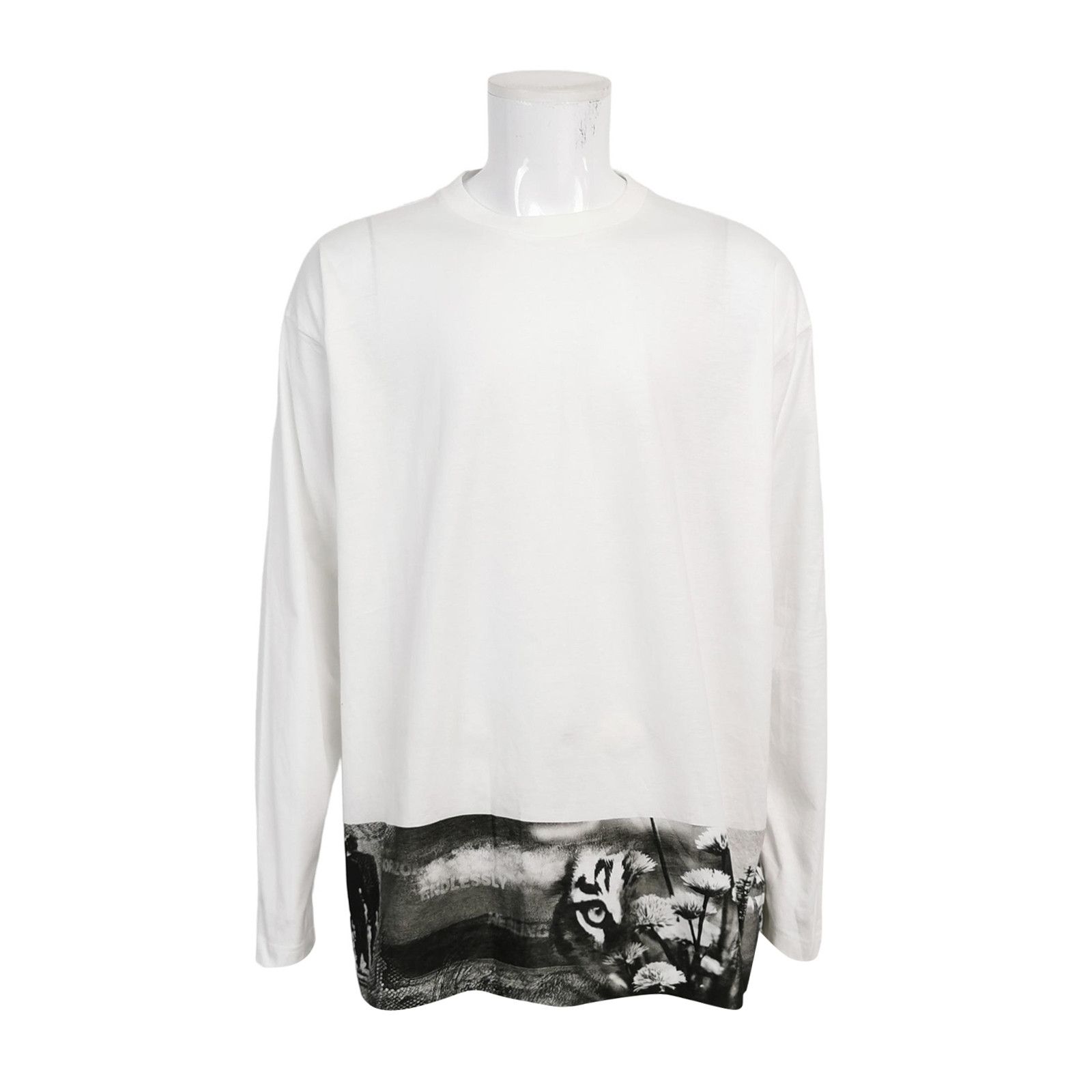 Prada Prada XL Cotton Colorblock Print Long-Sleeve T-Shirt Size US XL / EU 56 / 4 - 1 Thumbnail