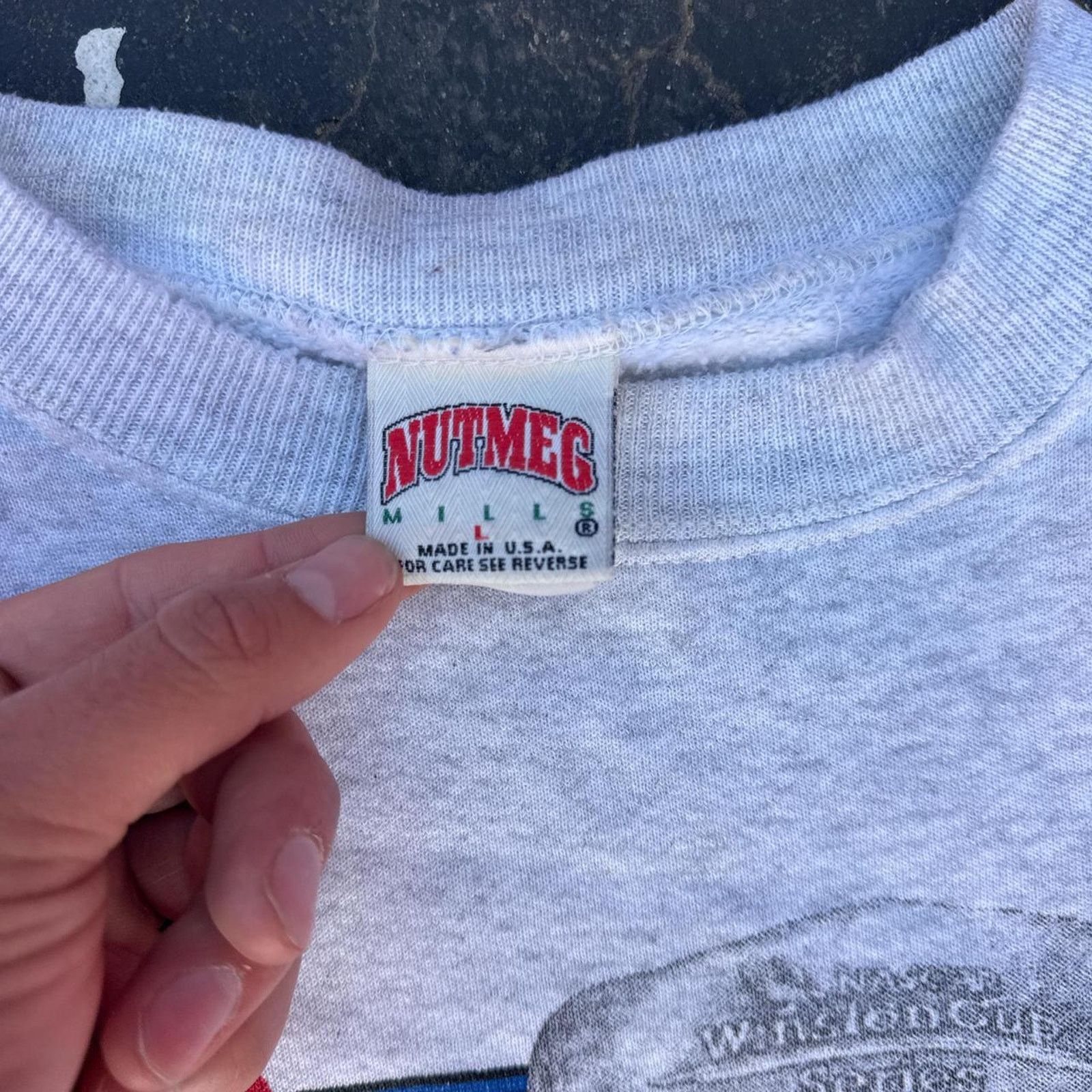 NASCAR Vintage 1994 NASCAR Nutmeg Jeff Gordon Crewneck – Size Large Size US L / EU 52-54 / 3 - 6 Thumbnail