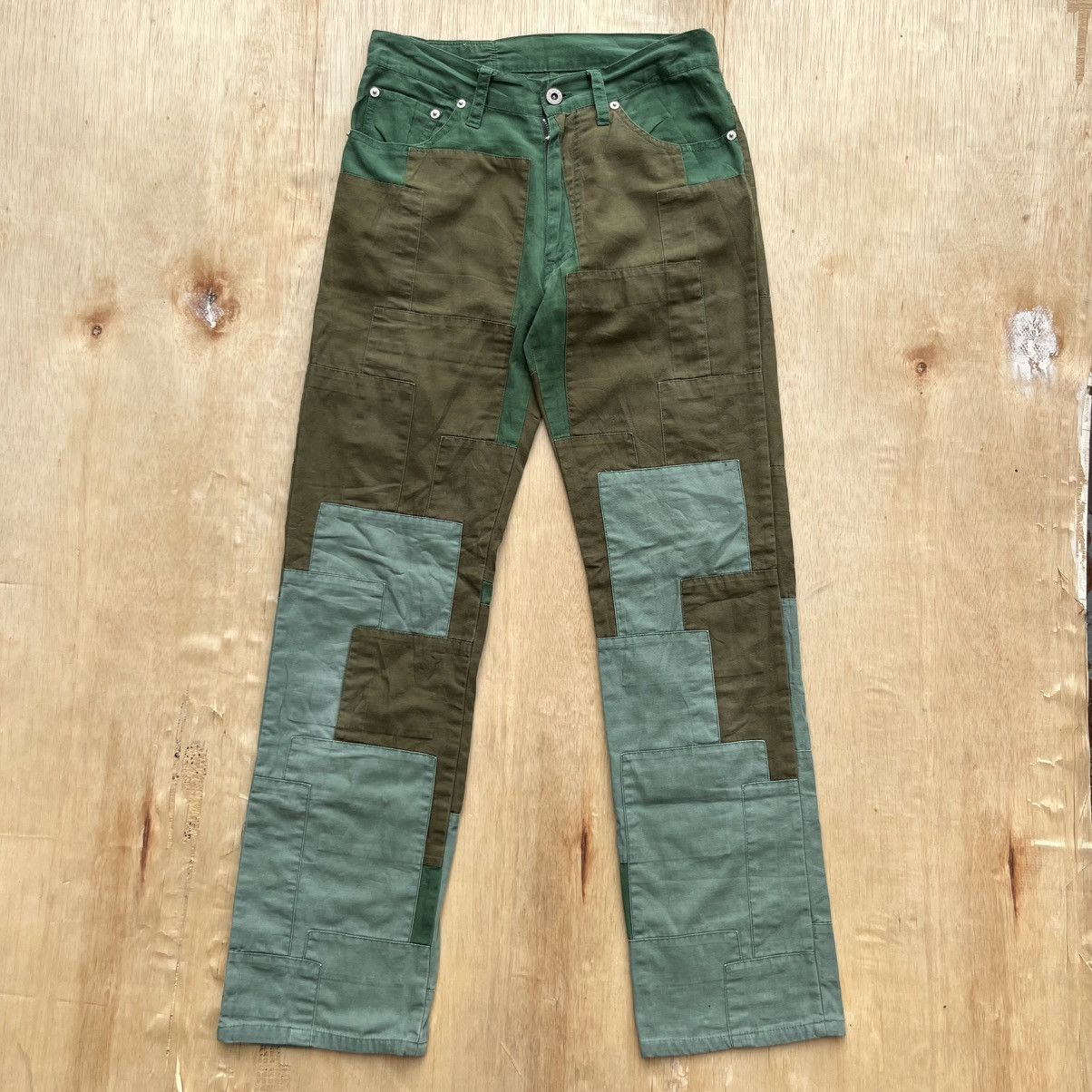 Japanese Brand LES VIS a BOIS VINTAGE PATCH WORK LIKE JUNYA WATANABE Size US 29 - 1 Thumbnail