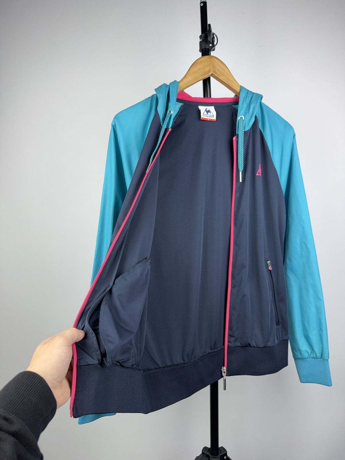 Le Coq Sportif Retro 00s Le Coq Sportif Colorblock Windbreaker Jacket M Size M / US 6-8 / IT 42-44 - 5 Thumbnail
