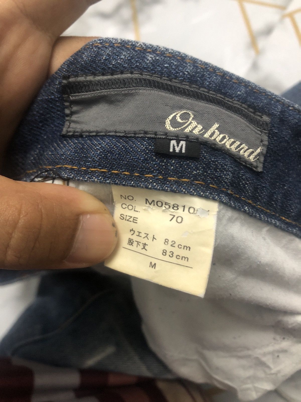 Japanese Brand On Board Distressed Denim Size US 33 - 5 Thumbnail