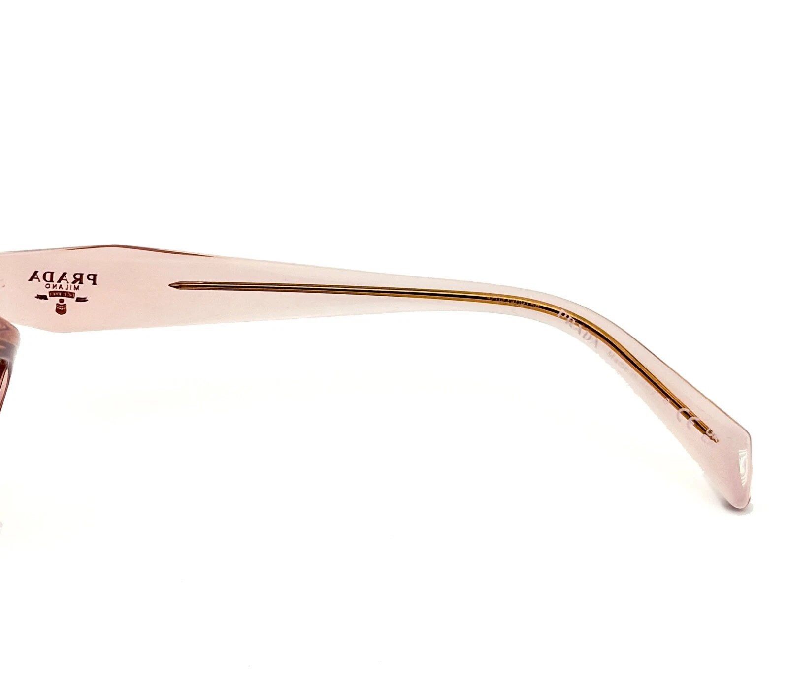 Prada PRADA SYMBOLE PRA19V Crystal Pink Triangle Logo A19V A19 Size ONE SIZE - 6 Thumbnail