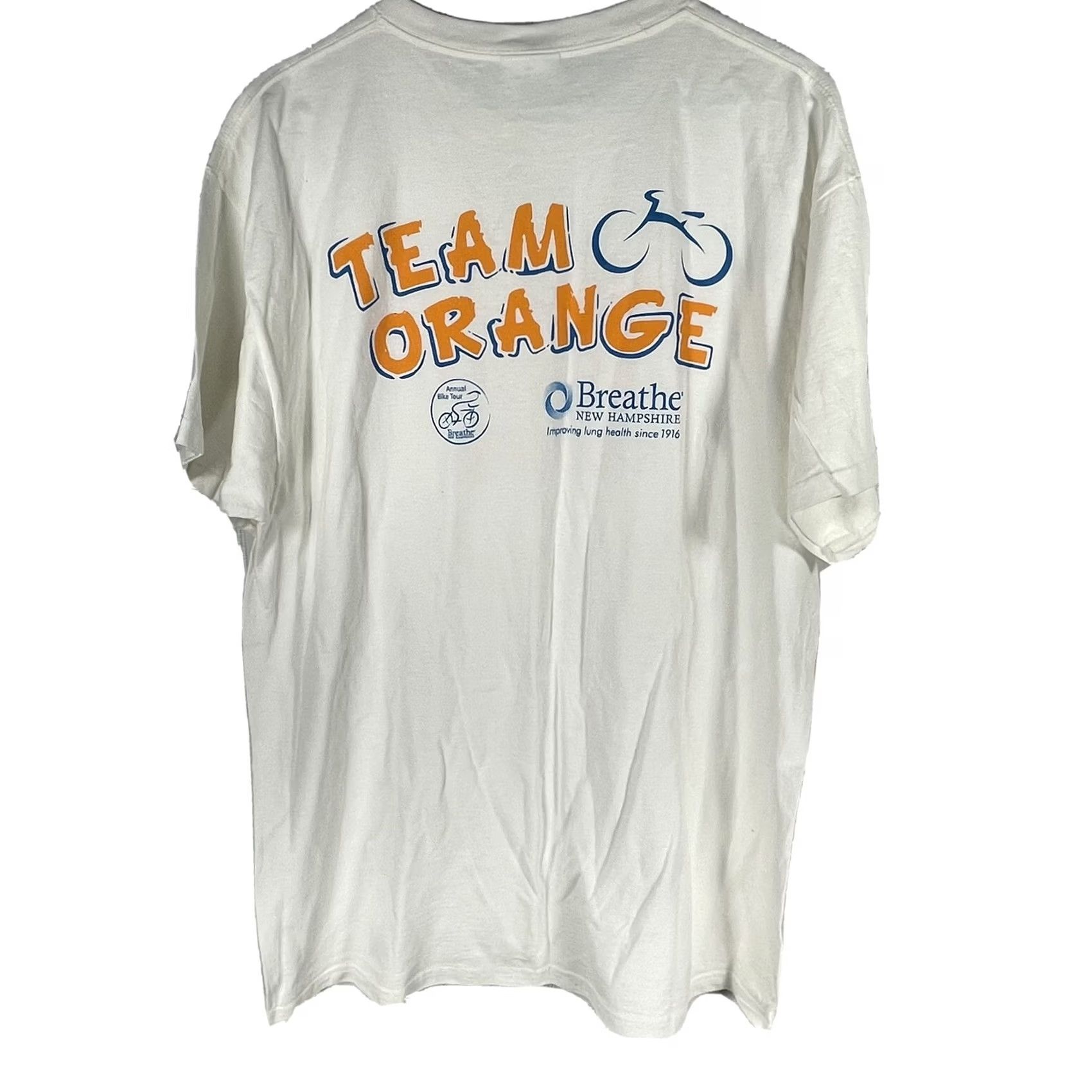 Vintage C-Port And Company White/Orange Graphics Crew Neck T-shirt XL XLarge Men Short Sleeve Cotton Canvas Size US XL / EU 56 / 4 - 6 Thumbnail
