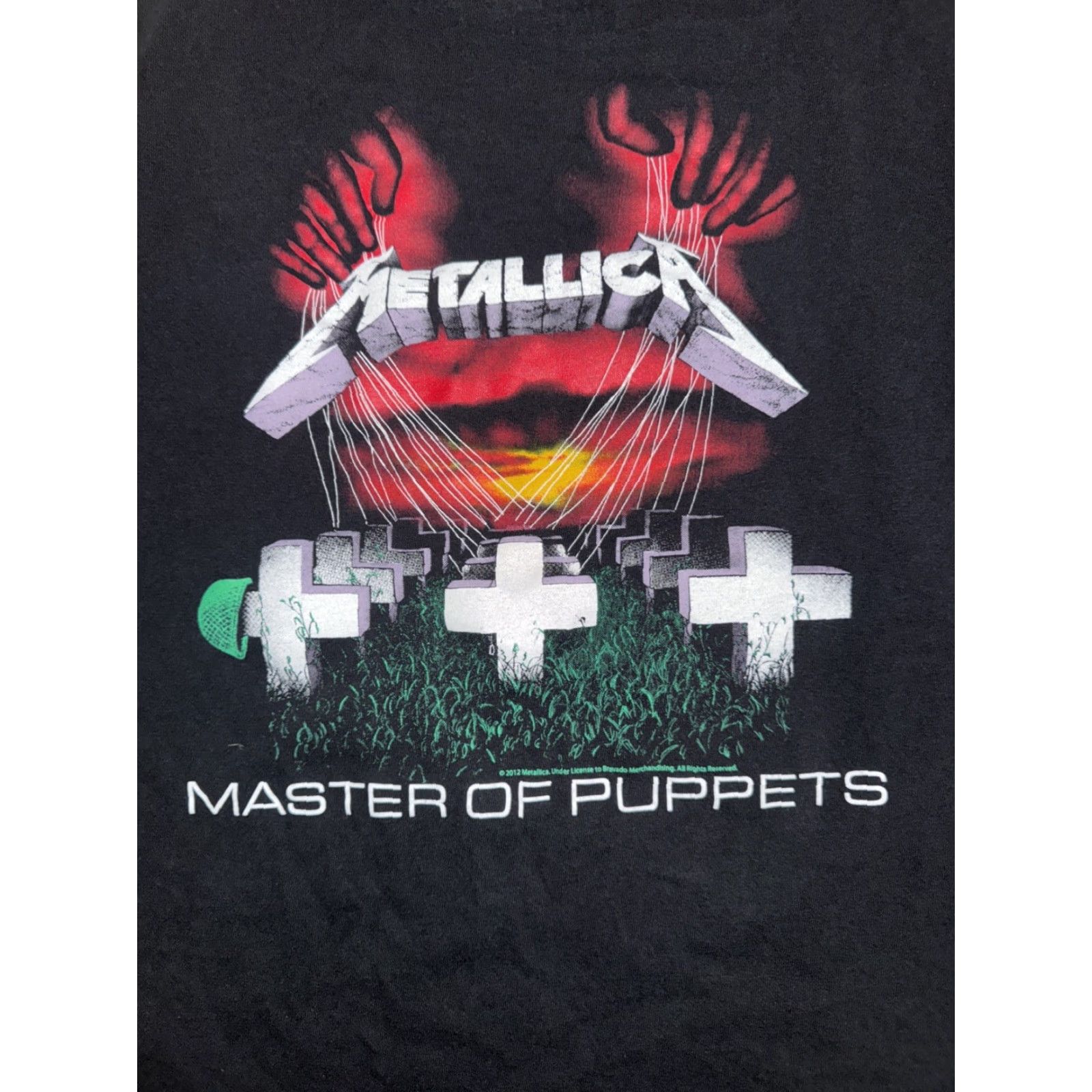 Vintage VINTAGE Metallica Master Of Puppets T-Shirt Black Large Mens 19x26 Band Rock Size US L / EU 52-54 / 3 - 2 Thumbnail