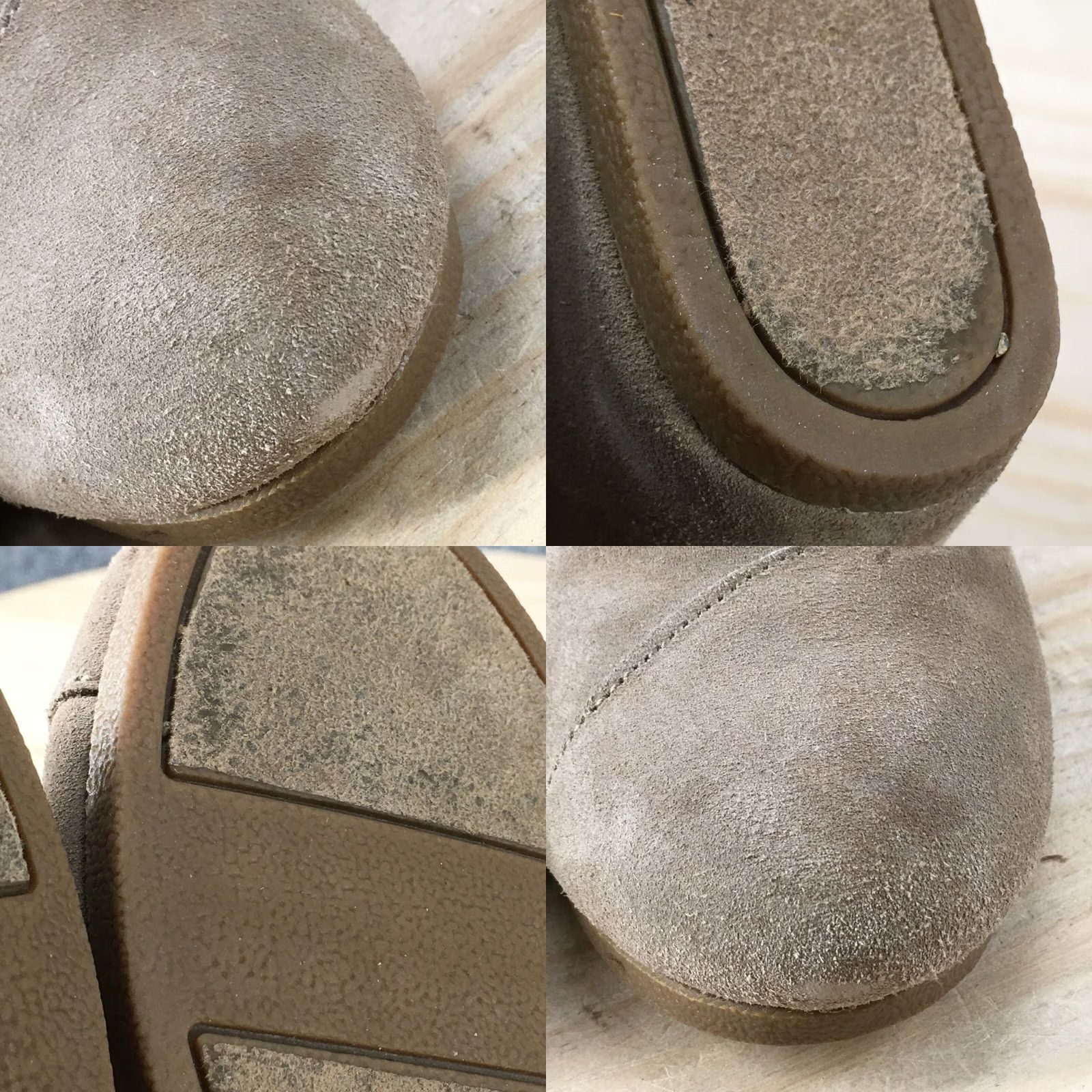Toms TOMS Boots Womens 7.5 Desert Ankle Booties Beige Suede Lace Up Wedge Round Toe - Boot Size US 8 / IT 38 - 9 Thumbnail