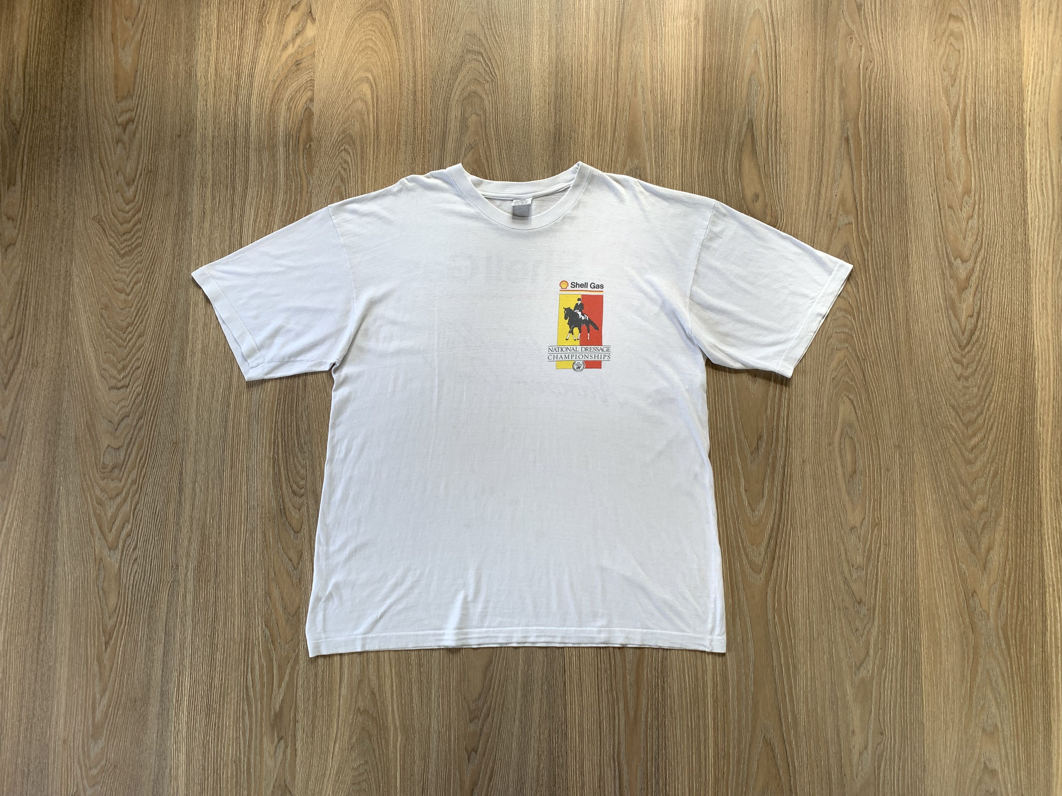 GAS Shell Gas Bright Green White Printed T-Shirt Size US XL / EU 56 / 4 - 1 Thumbnail