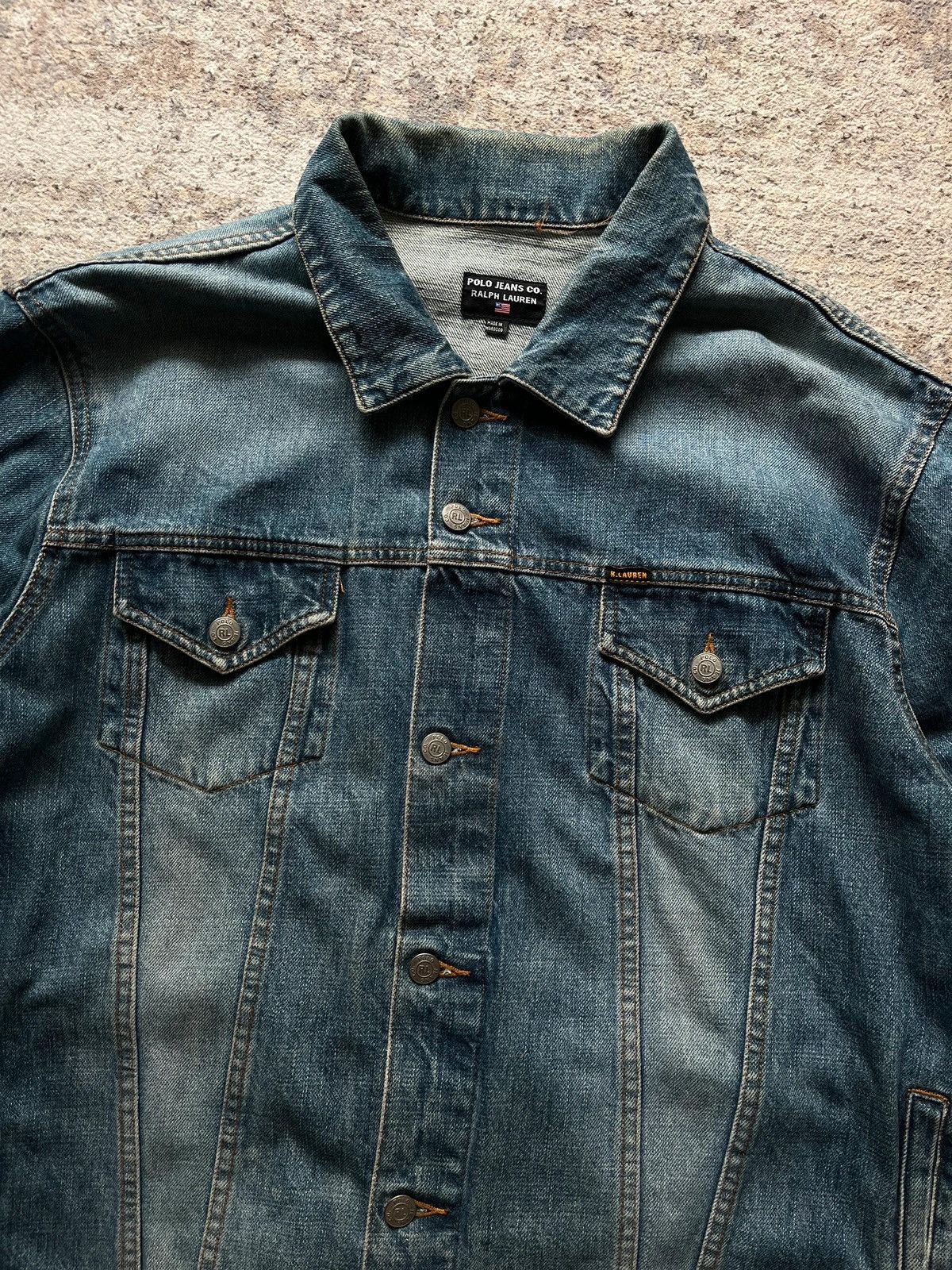 Ralph Lauren Ralph Lauren Polo Jeans Sz XL Denim Jeans Jacket 2001 Rare Size US XL / EU 56 / 4 - 2 Thumbnail