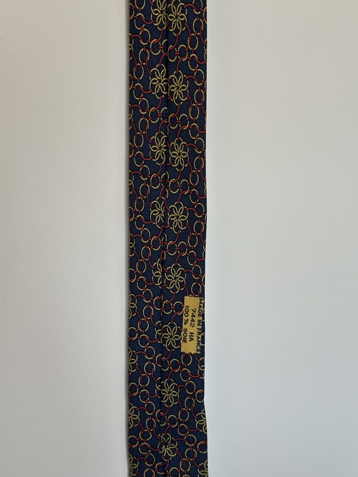 Hermes Hermes navy blue silk tie vintage Size ONE SIZE - 6 Thumbnail