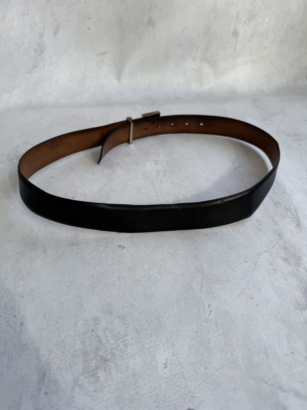Armani Armani Jeans Leather Belt AJ Logo Size ONE SIZE - 6 Thumbnail