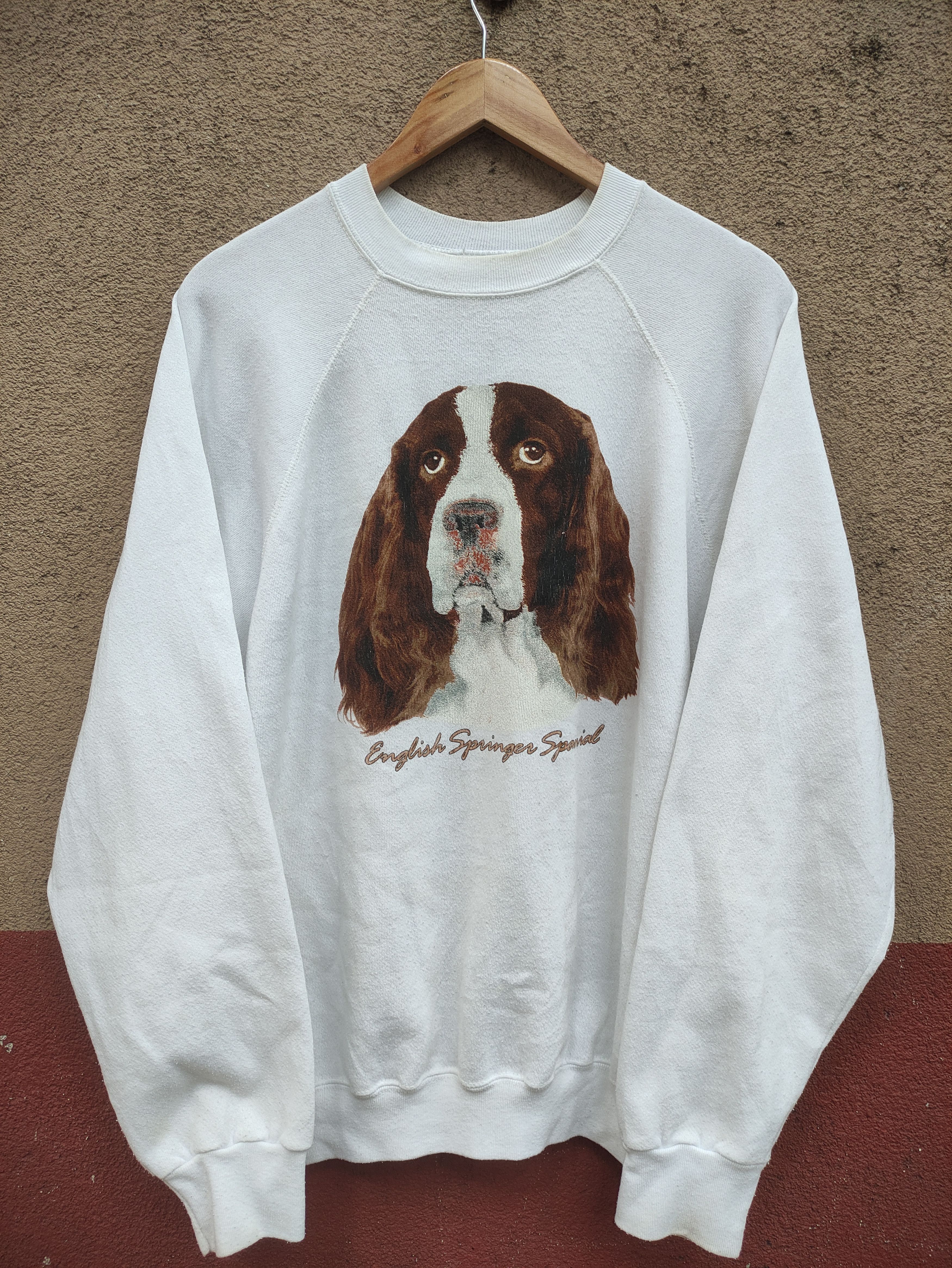 Vintage Vintage English Springer Spaniel Pullover Crewneck Dog Size US XL / EU 56 / 4 - 4 Thumbnail