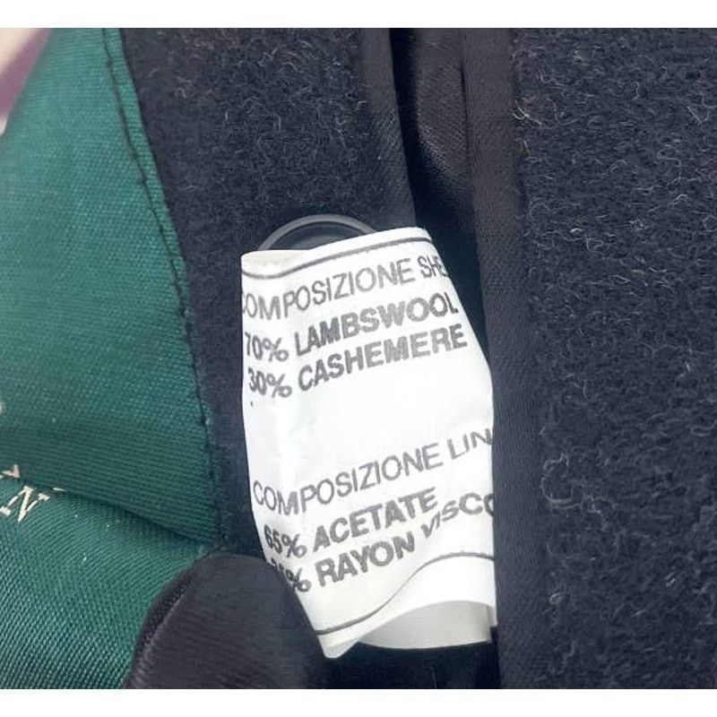 Lauren Ralph Lauren LRL Ralph Lauren Lambswool Cashmere Overcoat Black Mens 44S Size US XL / EU 56 / 4 - 11 Thumbnail