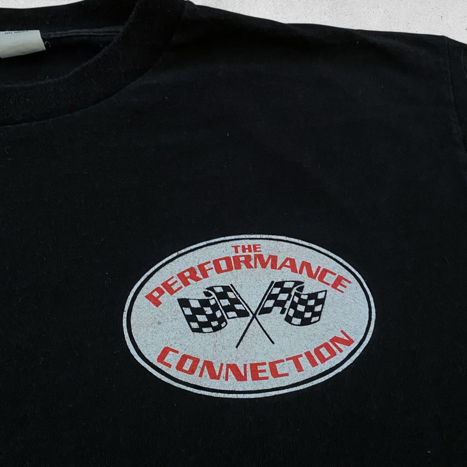 Vintage Vintage Performance Connection Checkered Flag Racing T Shirt Size US XL / EU 56 / 4 - 6 Thumbnail