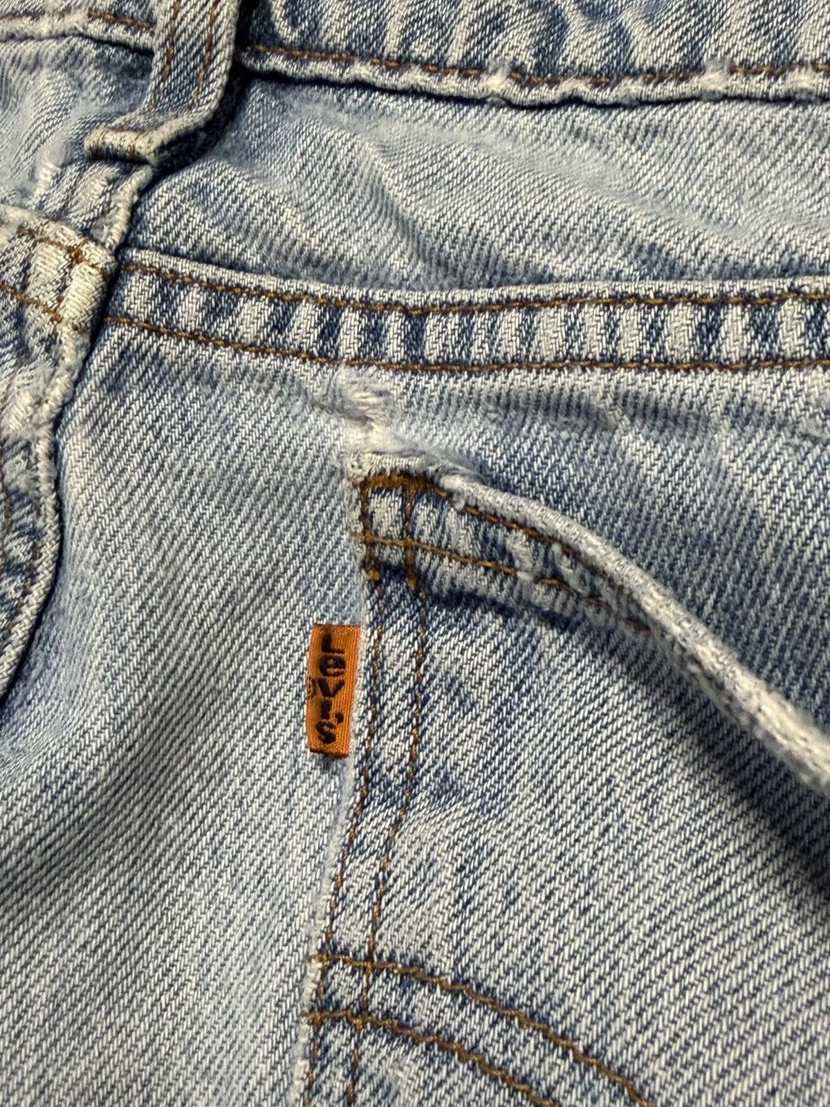 Levi's Thrashed Levi’s orange tab distressed denim size 34 Size US 34 / EU 50 - 9 Thumbnail