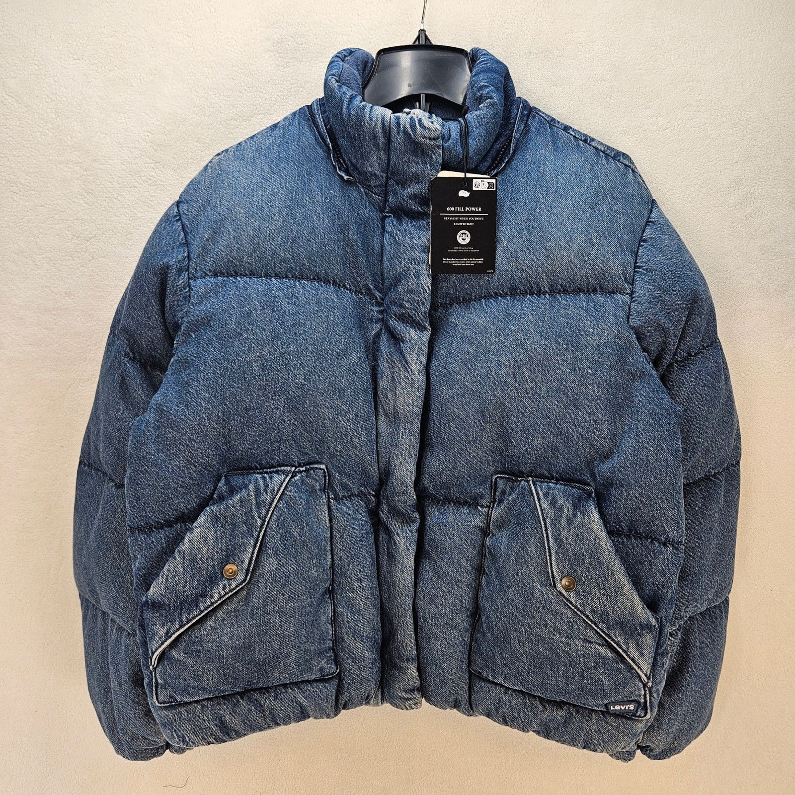 Levi's HOODIE MISSING LEVI'S WOMEN'S M WESTERN BUBBLE PUFFER JACKET Size M / US 6-8 / IT 42-44 - 1 Thumbnail