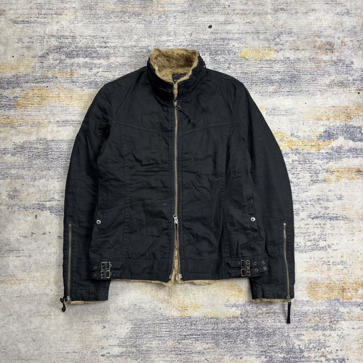 Le Grande Bleu (L.G.B.) Nicole club for men full trim fur interior bikers jacket Size US M / EU 48-50 / 2 - 2 Thumbnail