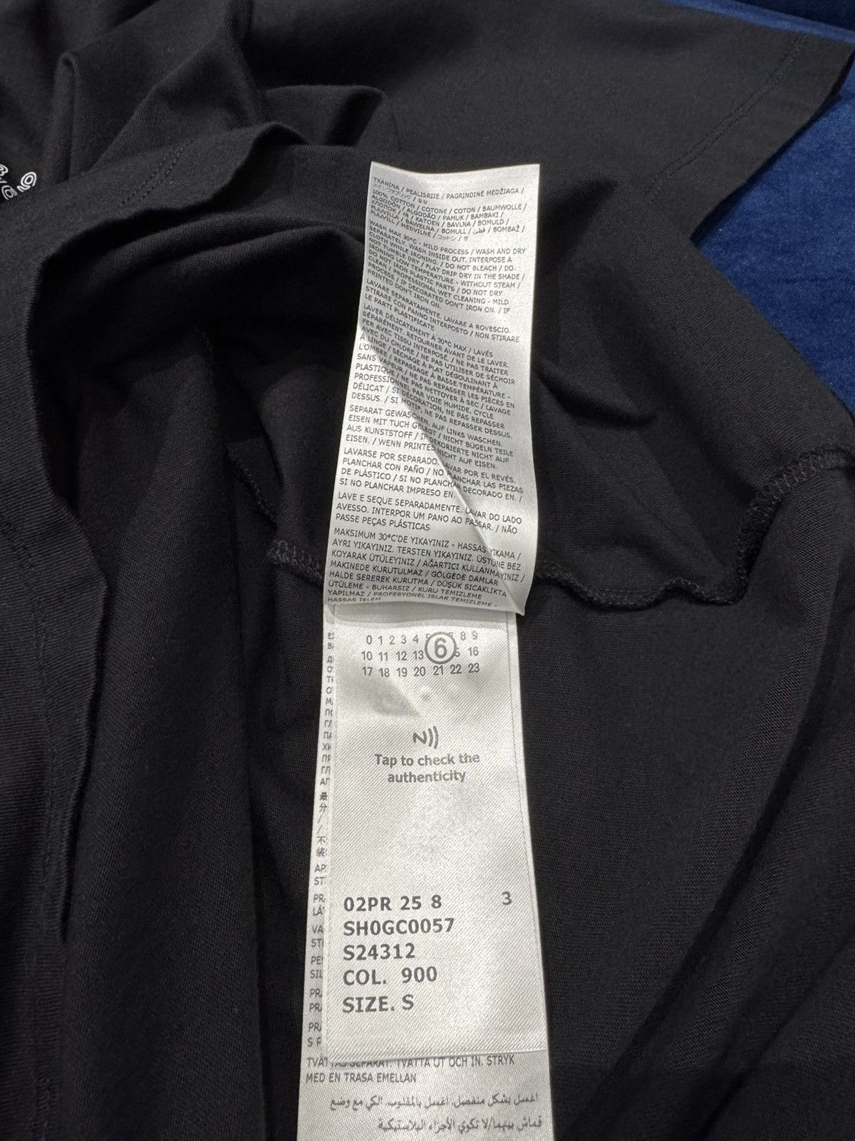 Maison Margiela NWT Number Logo Oversized Crew Neck T-Shirt - Black, S Size US S / EU 44-46 / 1 - 6 Thumbnail