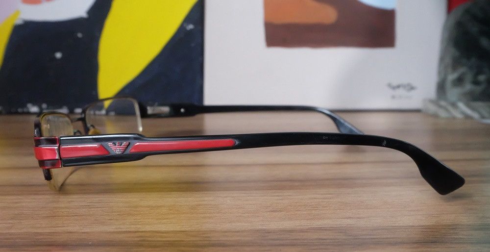 Emporio Armani Emporio Armani Half Rim Glasses Size ONE SIZE - 3 Thumbnail