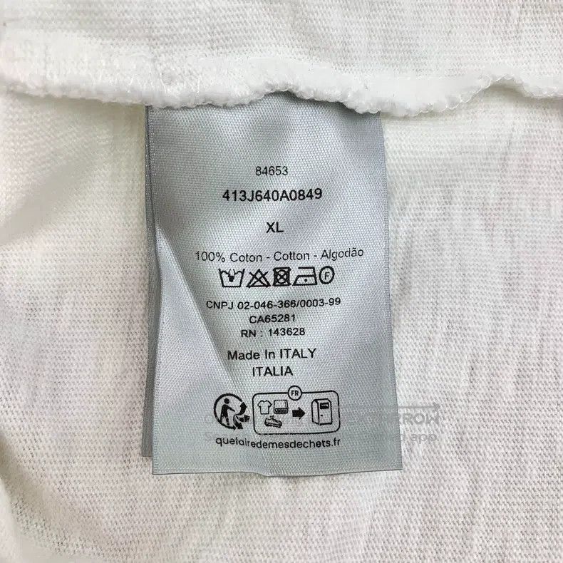 Dior Dior White logo alphanumeric printed cotton round-neck sho Size US XL / EU 56 / 4 - 8 Thumbnail