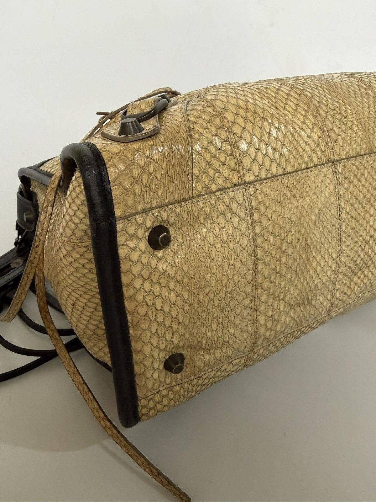 Balenciaga 2000’s Balenciaga Python Skin Classic City Medium Size ONE SIZE - 8 Thumbnail