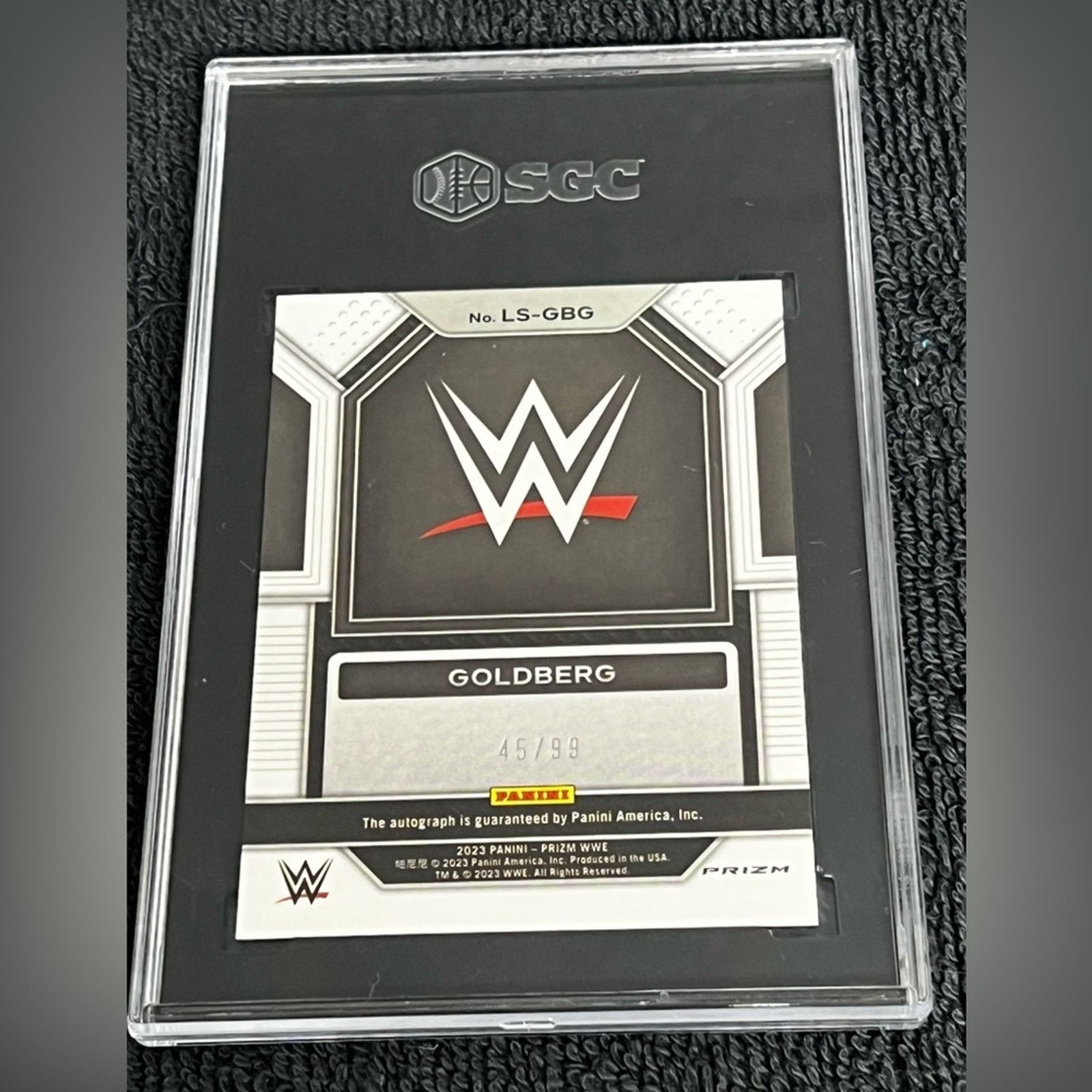 WWE 2023 WWE - Select - Auto - Legendary Sig Red /99 Goldberg Size ONE SIZE - 2 Thumbnail