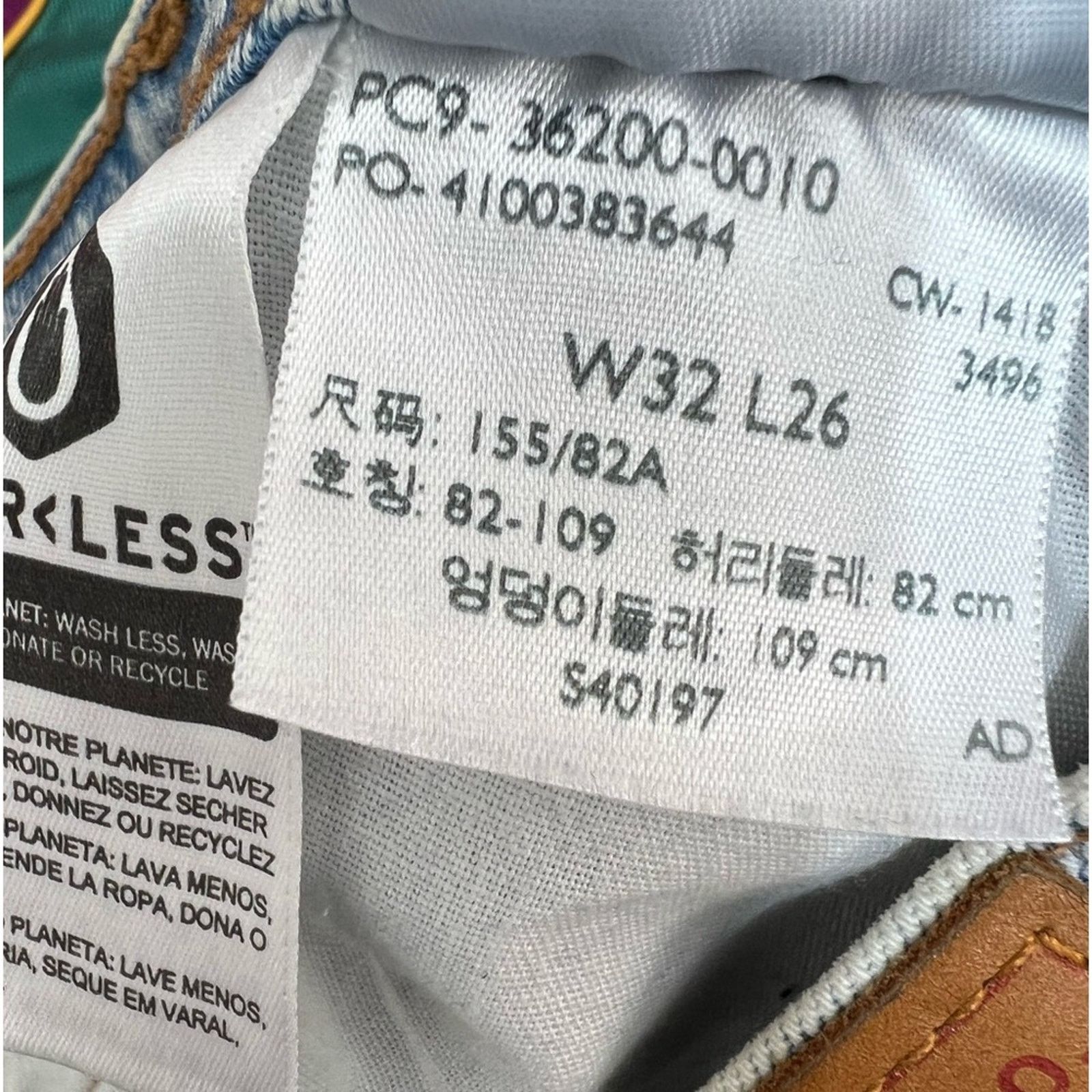 Levi's Levi's Women's Premium 501 Crop Jeans Acid Wash 32x26 CLEAN Size 32" / US 10 / IT 46 - 9 Thumbnail