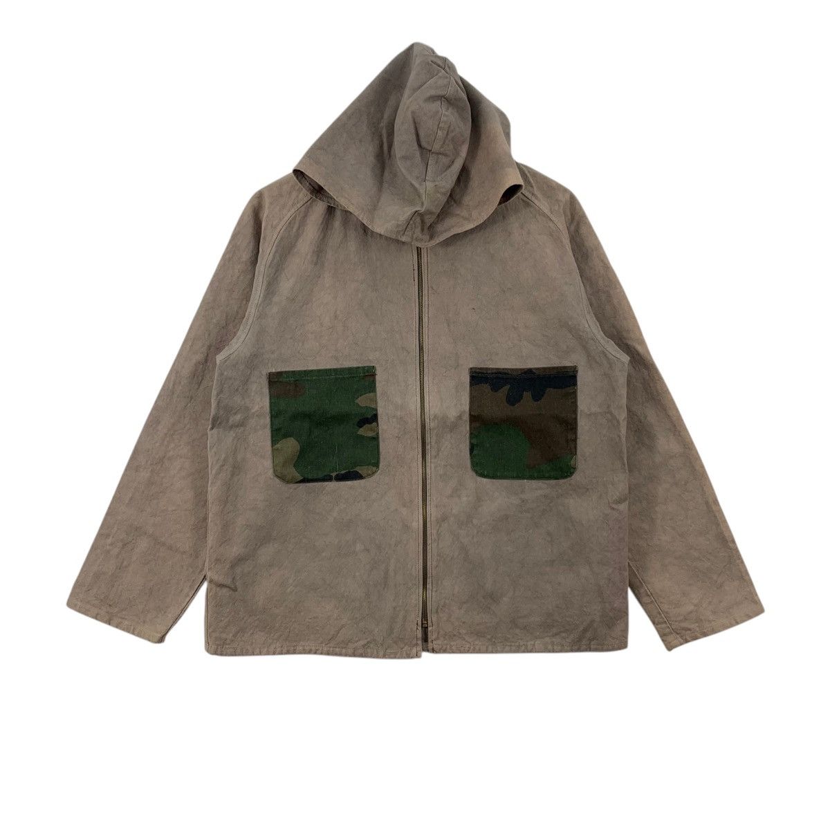 Japanese Brand SONE Japanese Brand Camouflage Print Pockets Brown Hooded Size US L / EU 52-54 / 3 - 1 Thumbnail
