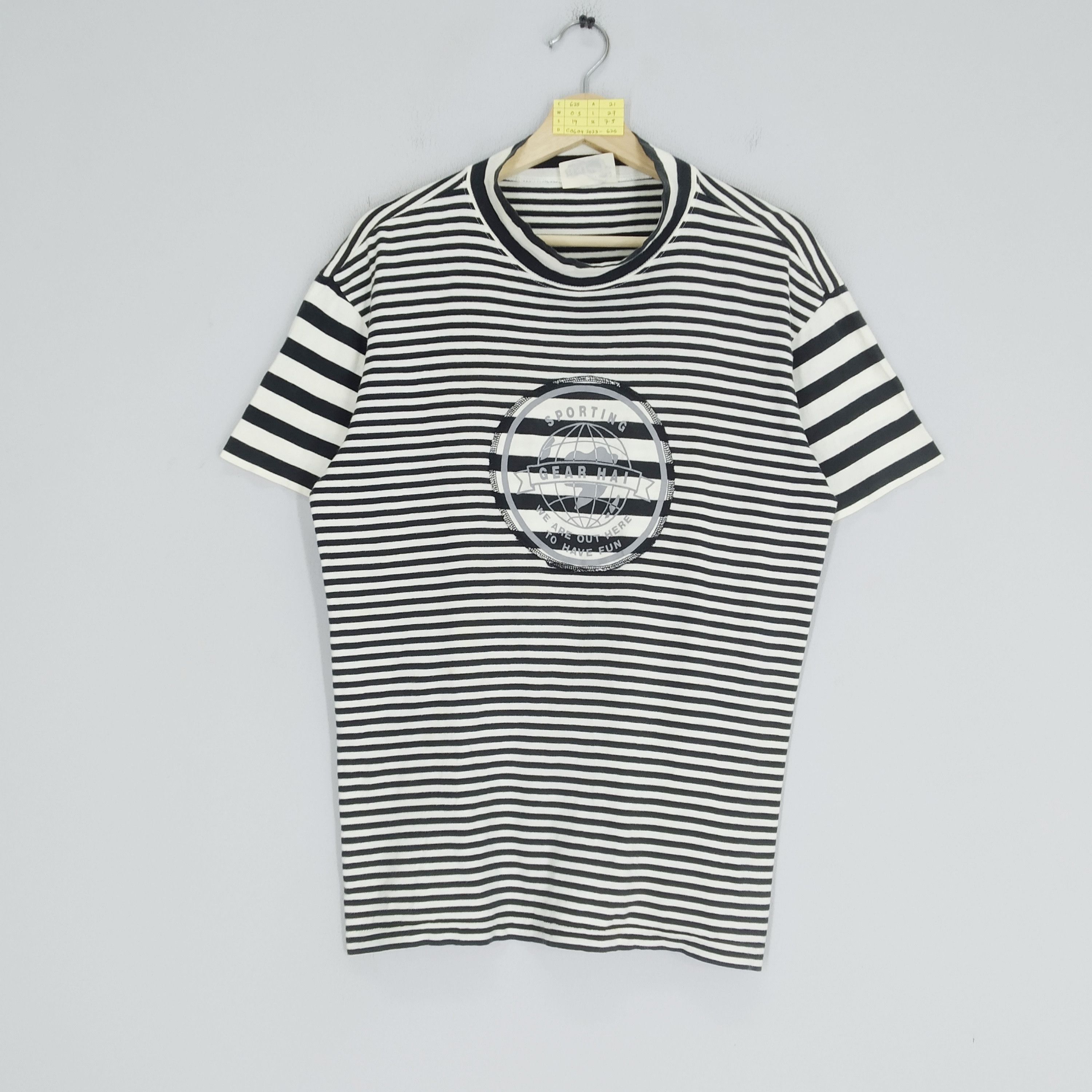 Hai Sporting Gear Vintage Hai Sporting Gear Border Stripes Issey Miyake Japan Size US L / EU 52-54 / 3 - 1 Thumbnail