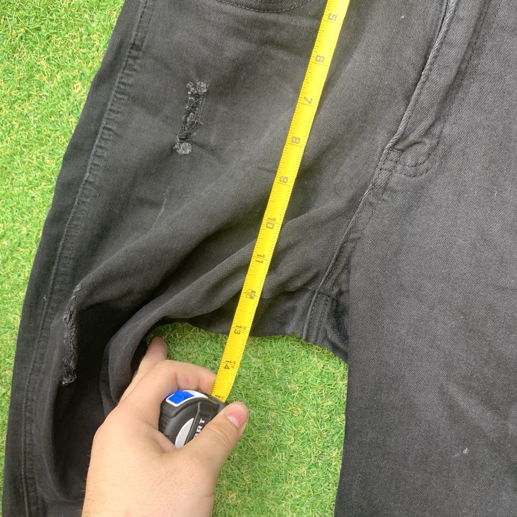 YoungLA YoungLA Jeans 607 Men 30x30 Black Wash Tailored Slim Fit Denim 5-Pocket 2000s Mens Size US 30 / EU 46 - 7 Thumbnail