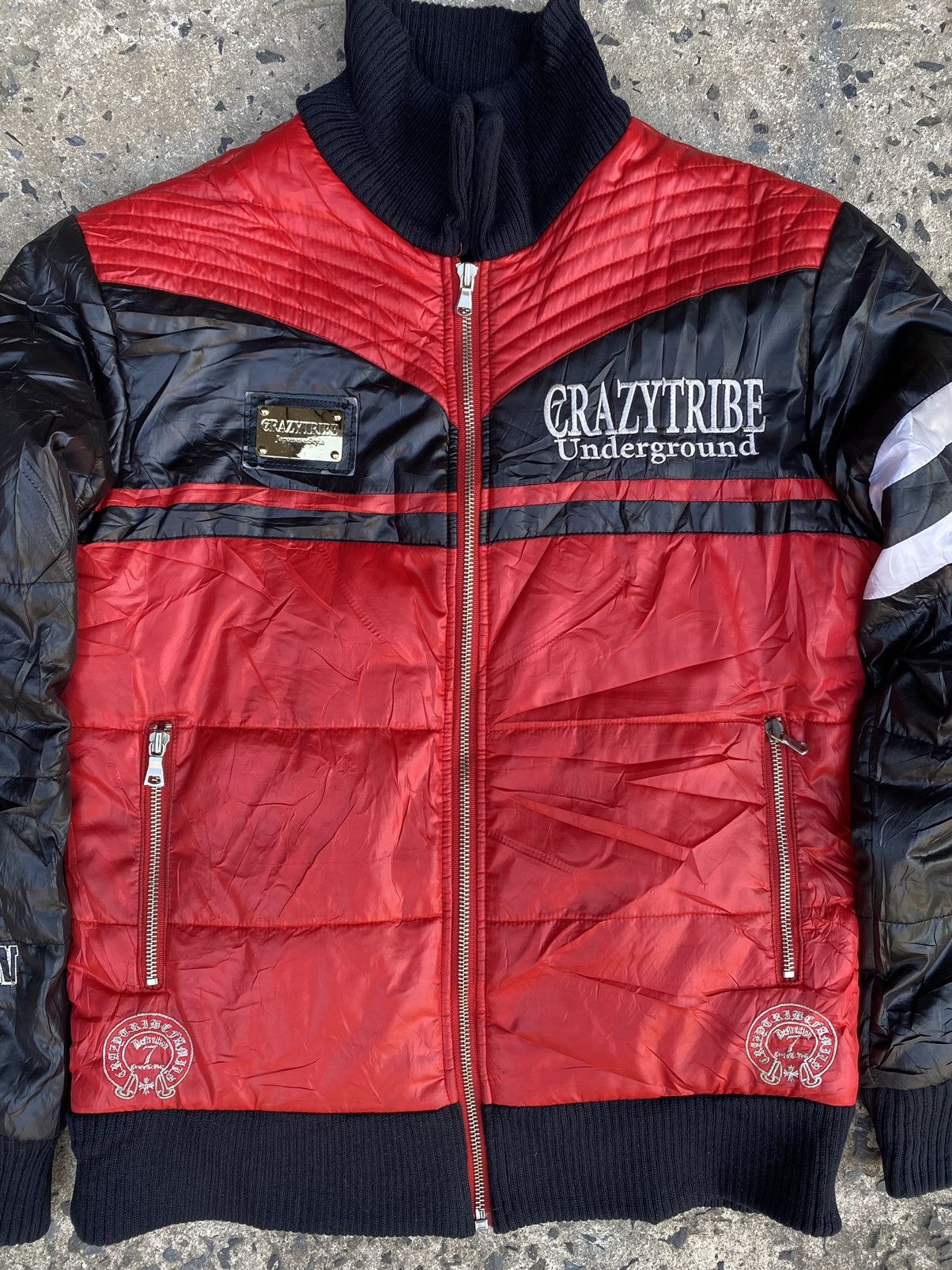 14th Addiction × Tornado Mart Vintage Grazy Tribe Puffer Rider Jacket Chrome Hearts Style Size US M / EU 48-50 / 2 - 3 Thumbnail